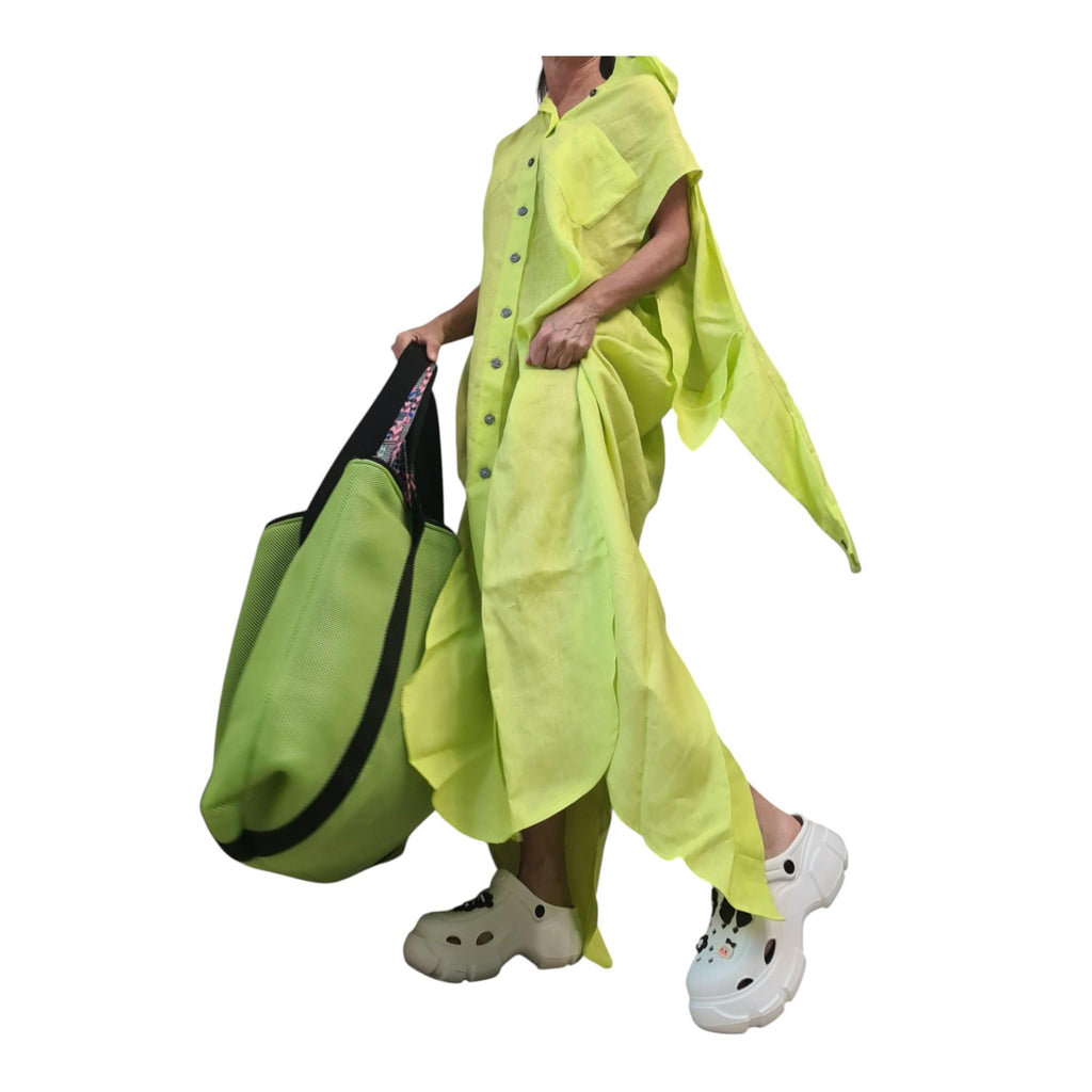 Designer Handmade Large Bag, Extravagant Double-faced Two-tone beach bag