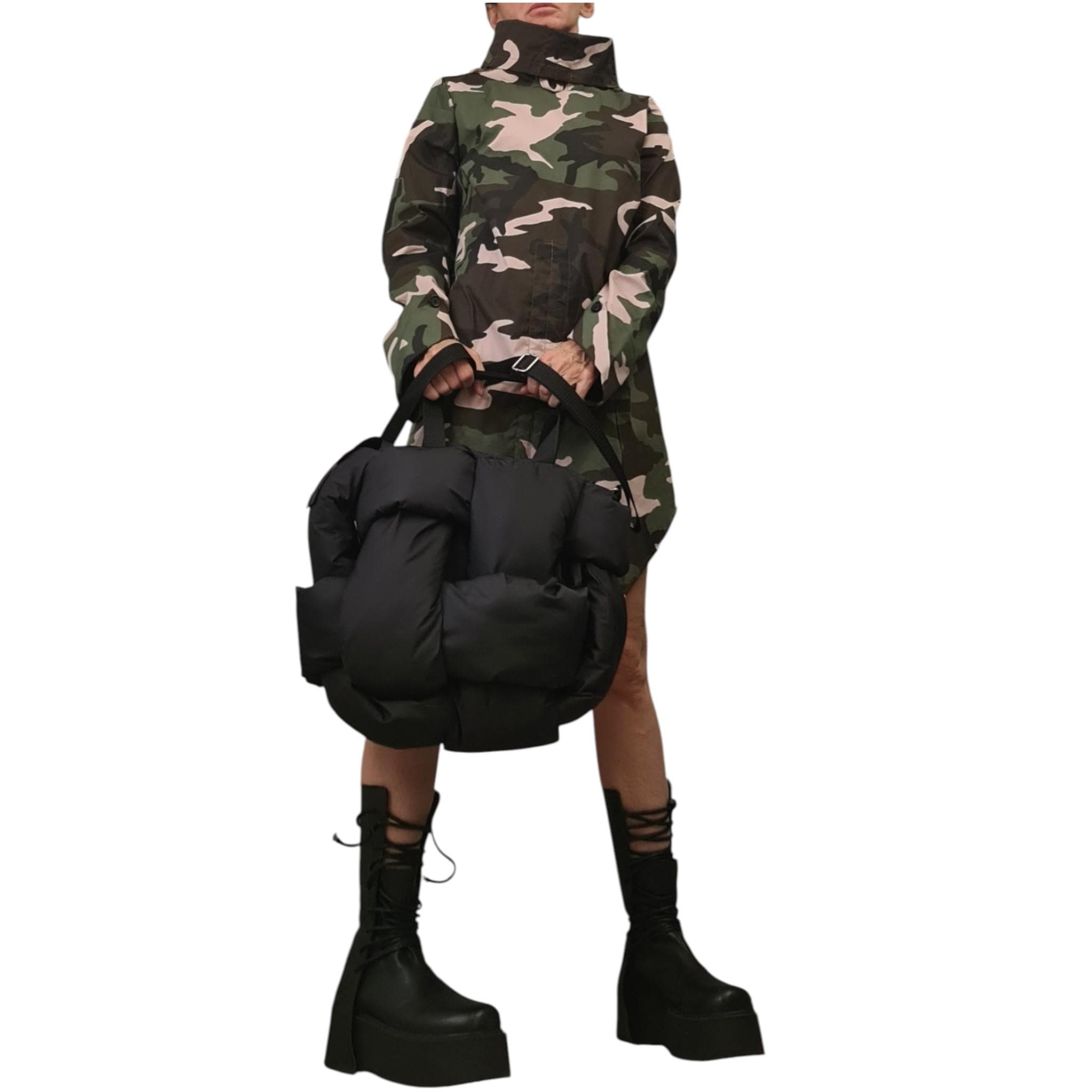 Avant Garde Winter Extravagant Bag, Handmade Oversize Puffer Bag