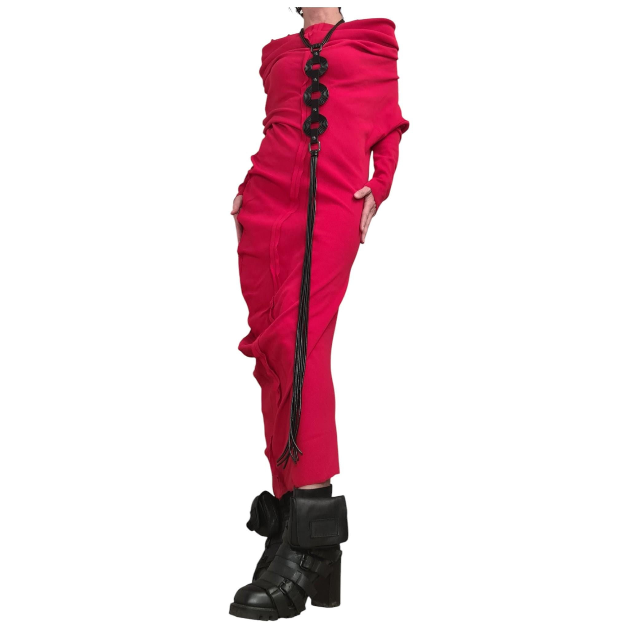 Red Asymmetric Maxi Dress, Off Shoulder Cotton Gown, Plus Size Dress for Women