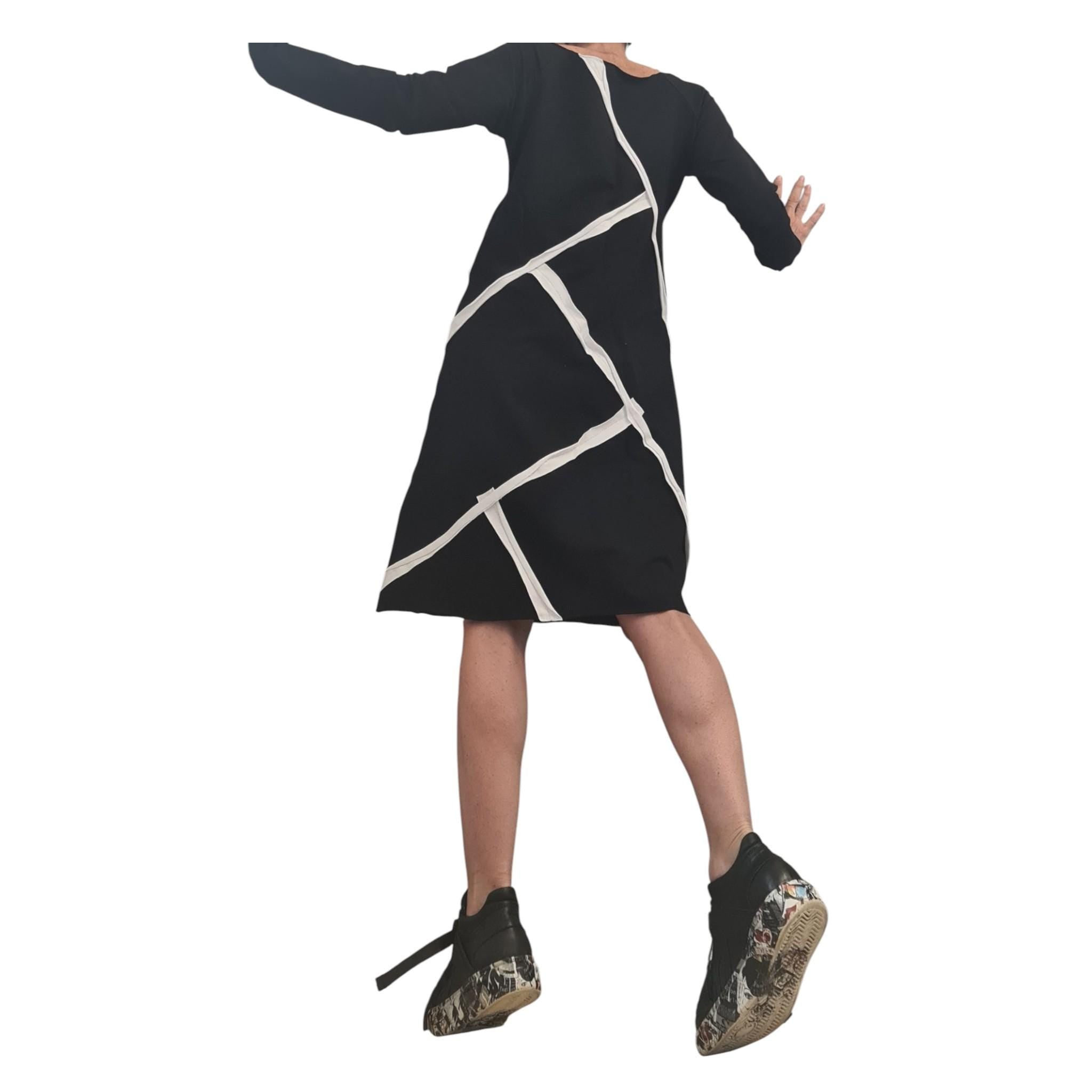 Extravagant Dress, One Shoulder Dress, Tunic Dress, Plus Size Clothing, Blouson Dress, Asymmetric Dress, Long Sleeve Dress