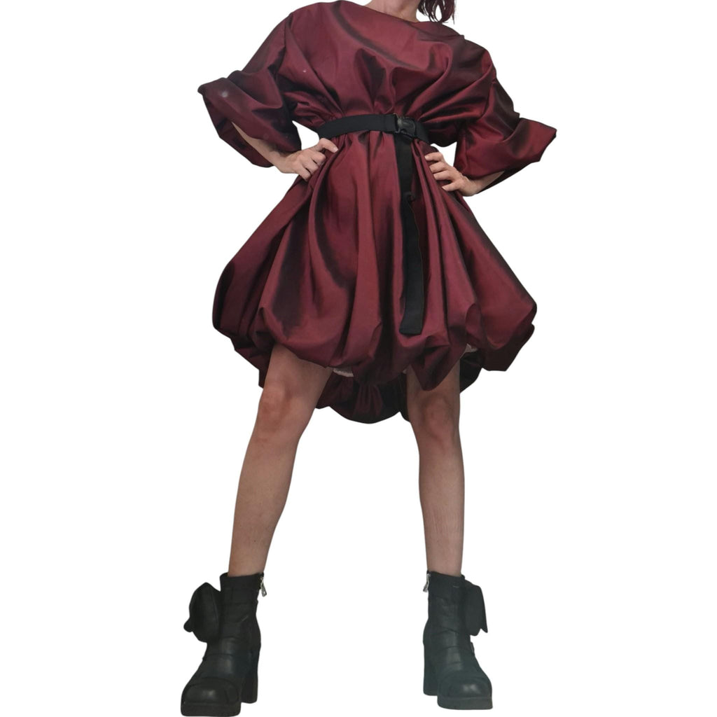 Extravagant Taffeta Tunic, Plus Size Clothing, Loose Party Dress