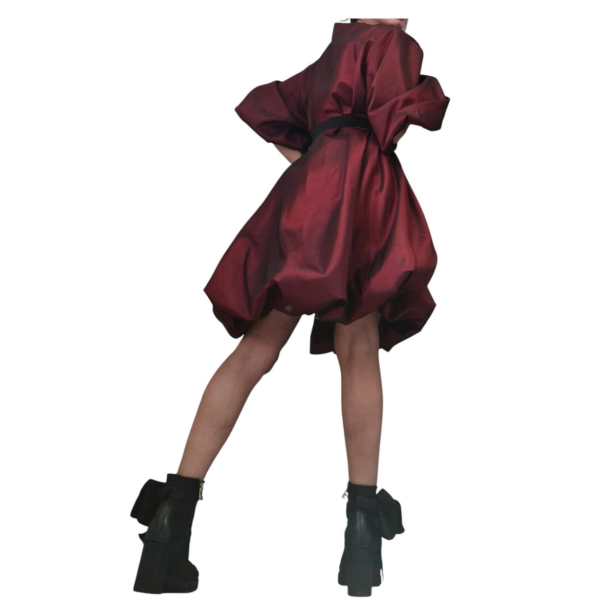 Taffeta Balloon Tunic, Extravagant Short Party Dress, Plus Size Outfit for Women