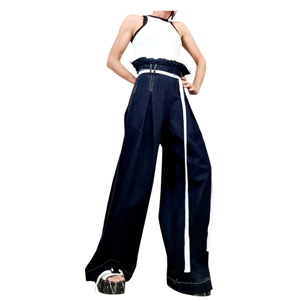 Loose Denim Harem Pants: Avant Garde, Punk Style - Casual Comfort