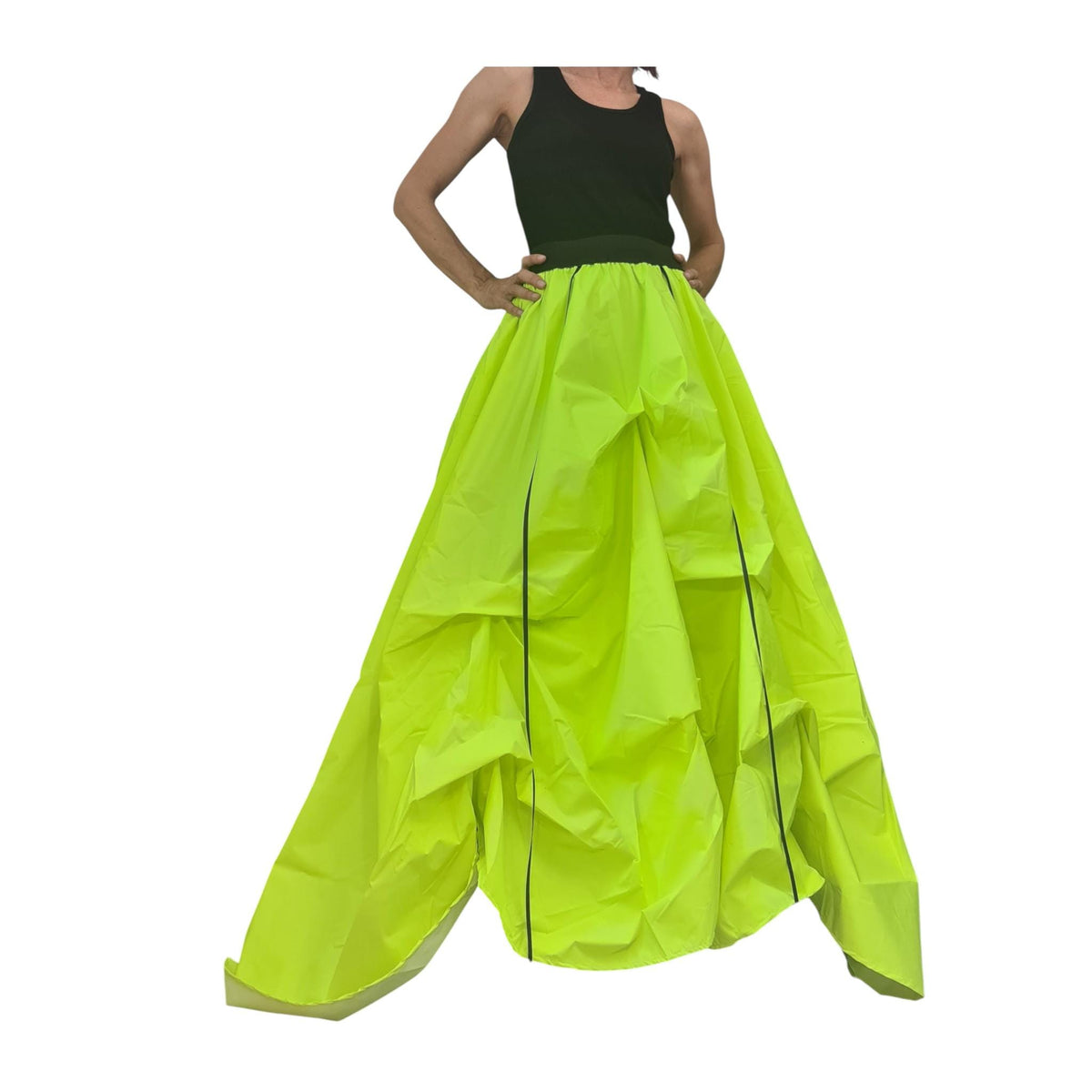 Women's Extravagant Tulle Ball Skirt, Asymmetric Cocktail Tutu, Wedding Circle Skirt