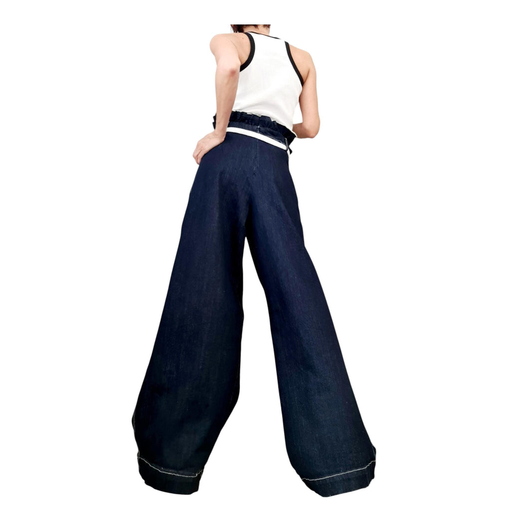 Loose Denim Harem Pants: Avant Garde, Punk Style - Casual Comfort