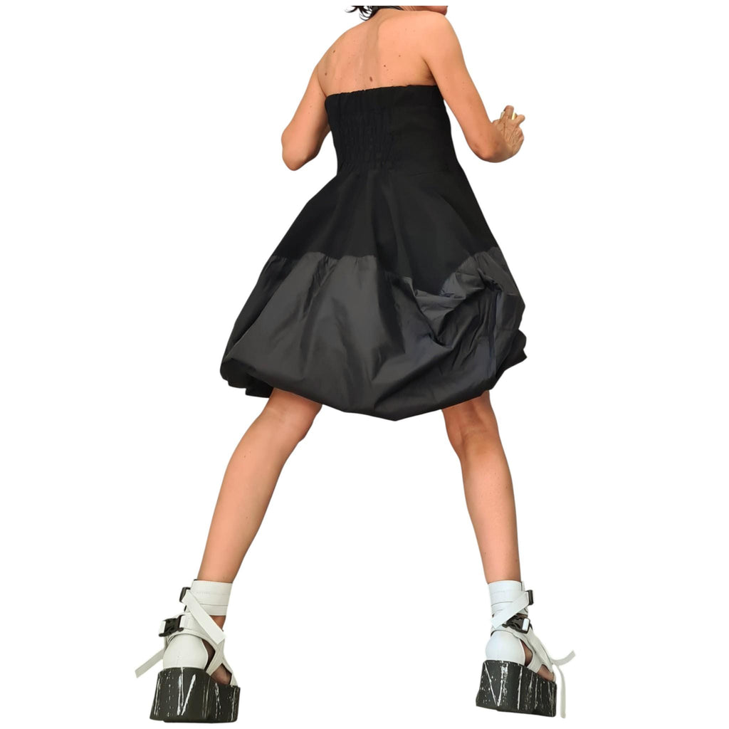 Asymmetric Taffeta Skirt Dress, Gothic Steampunk Cocktail Skirt, Extravagant  Women clothing