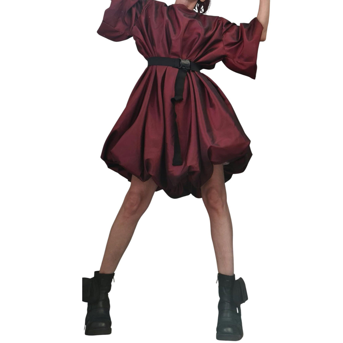 Extravagant Taffeta Tunic, Plus Size Clothing, Loose Party Dress