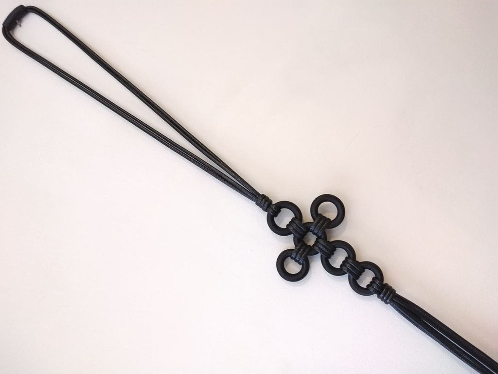 Avant Garde Cross Leather Necklace, Gothic Geometric Jewelry