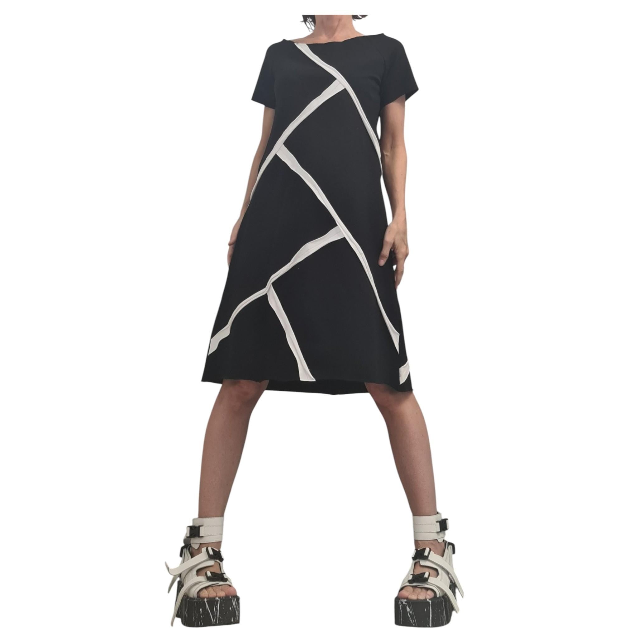 Black Extravagant Dress, One Shoulder Dress, Tunic Dress, Plus Size Clothing, Blouson Dress, Asymmetric Dress, Short sleeve