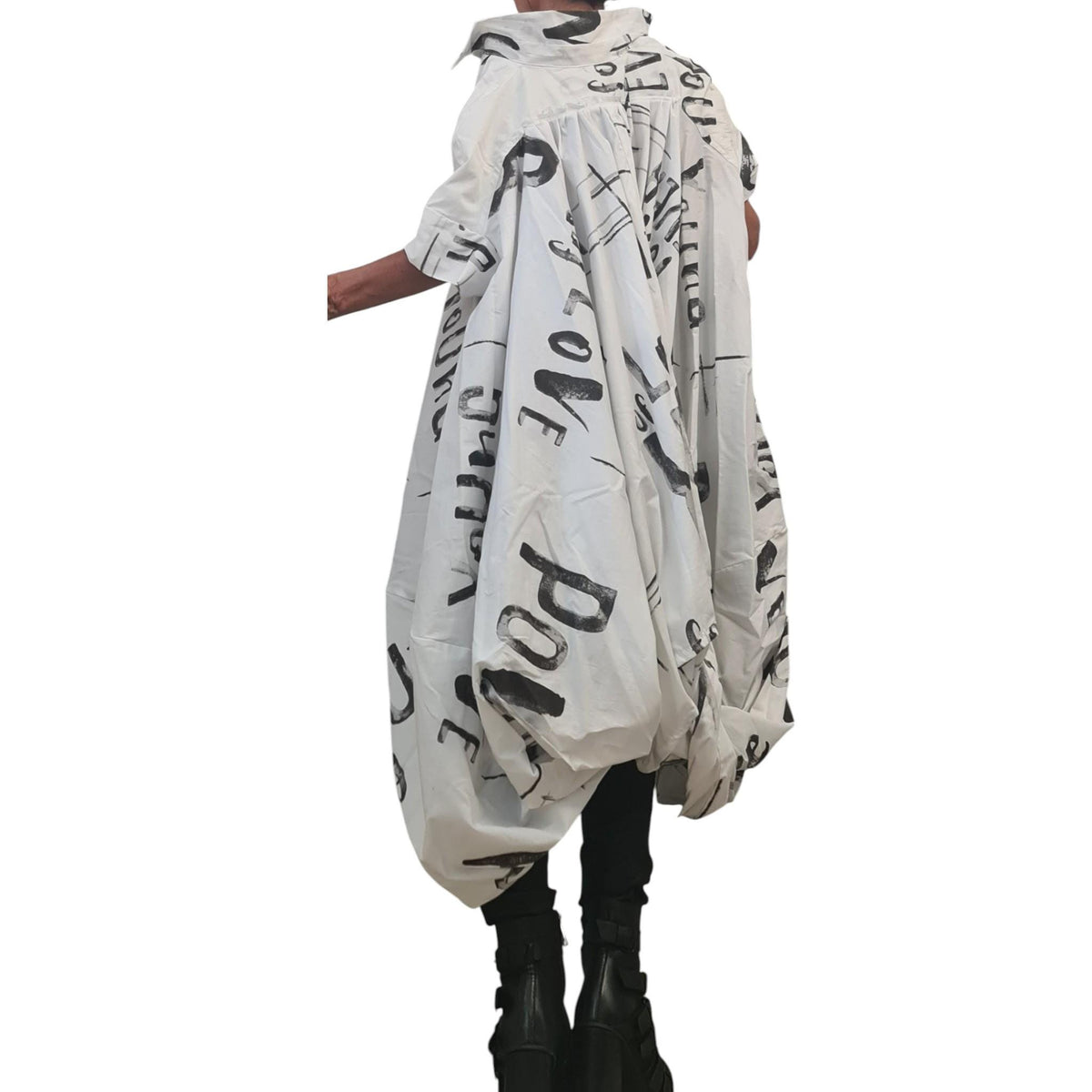 Asymmetric Tunic Shirt, Avant Garde Loose Cotton Top