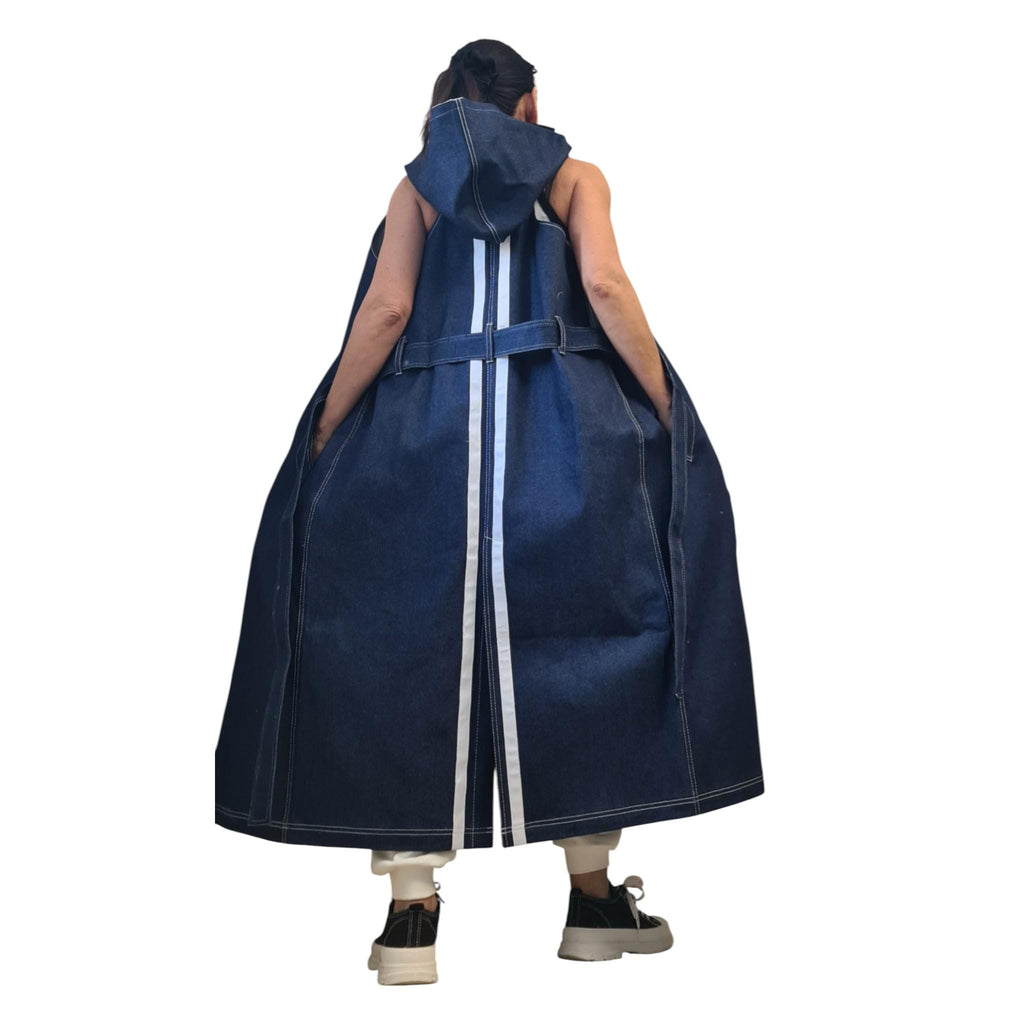 Avant Garde Denim Two Piece Set | Sleeveless Vest and Short Jacket