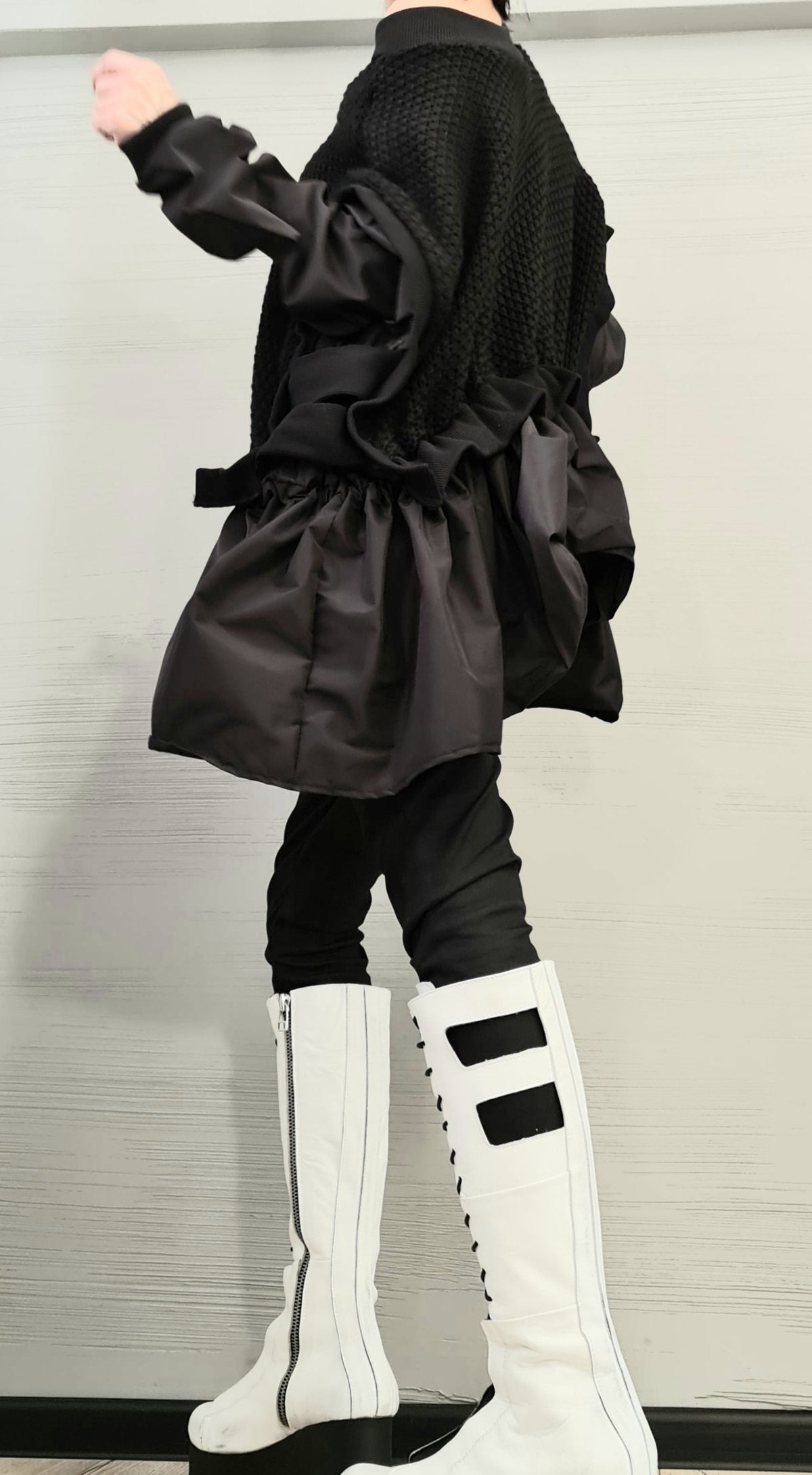Avant Garde Blouse, Warm Blouse, Extravagant Asymmetric Top, Loose Oversize Women’s Clothing