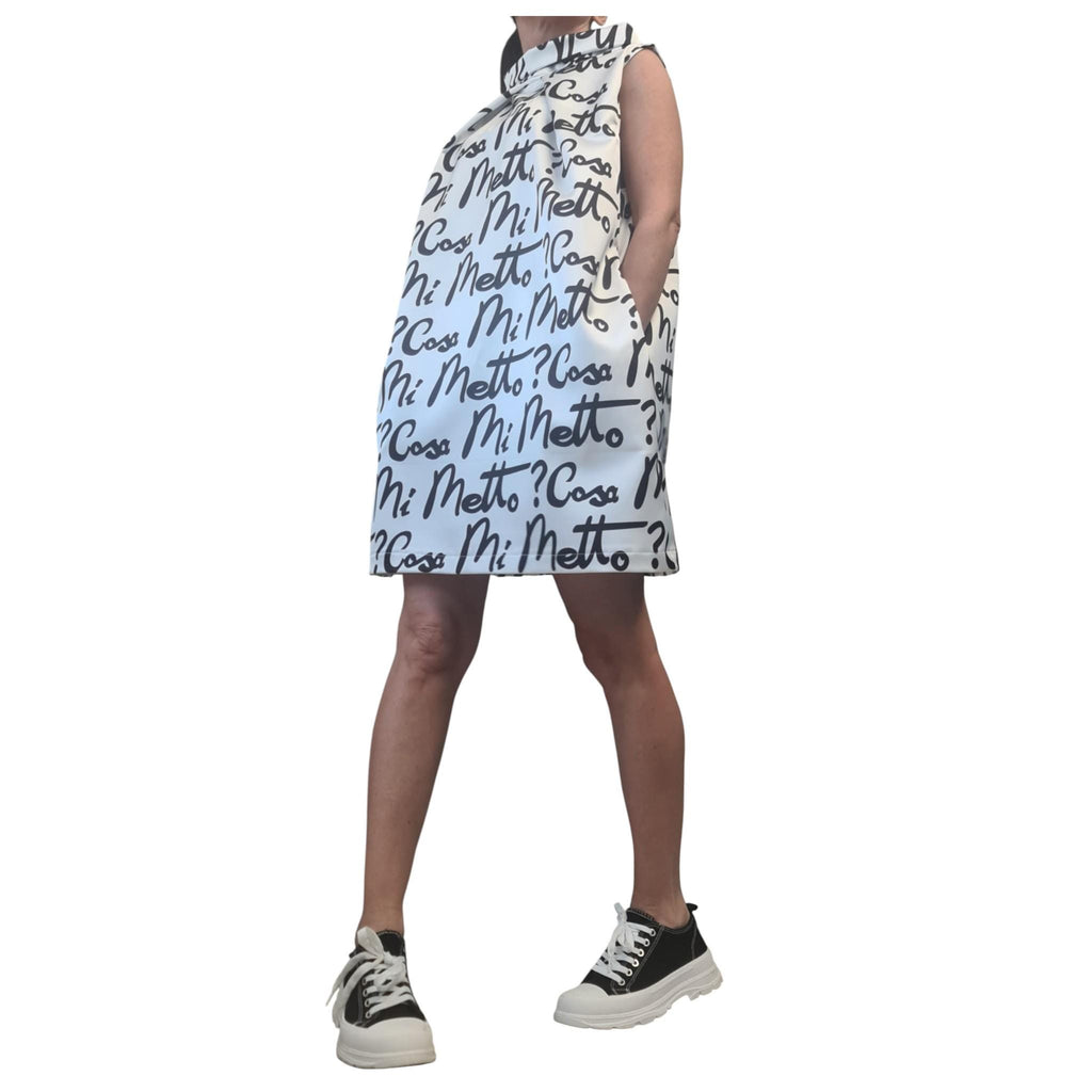 Plus Size Satin Midi Bubble Dress, Sleeveless Party Style