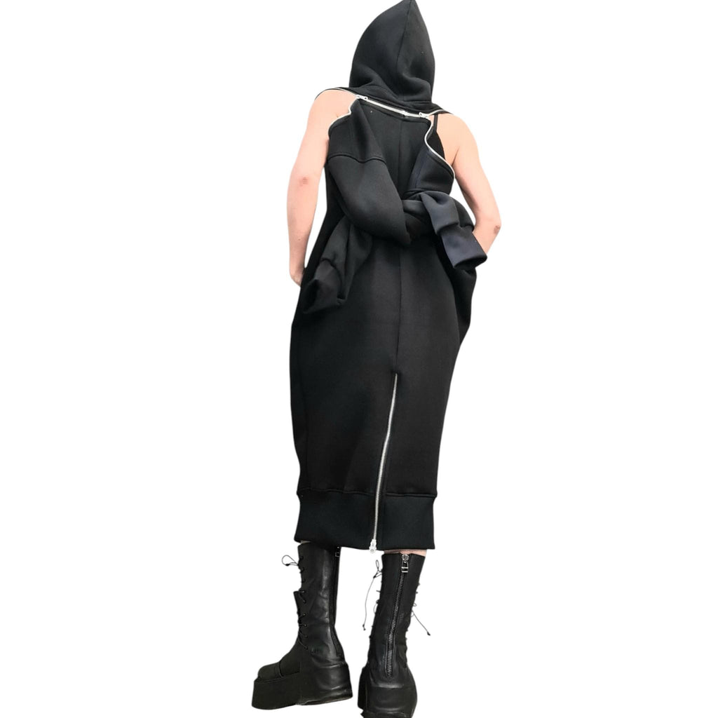 NEW Sweatshirt Dress, Extravagant Long Dress, Long Hoodie, Hooded Winter Dress, Long Dress with Hood, Sweatshirt Dress