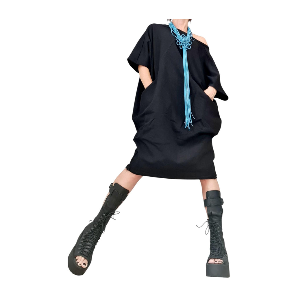 Blouson Dress, Separate Sleeves, Extravagant Tunic Dress