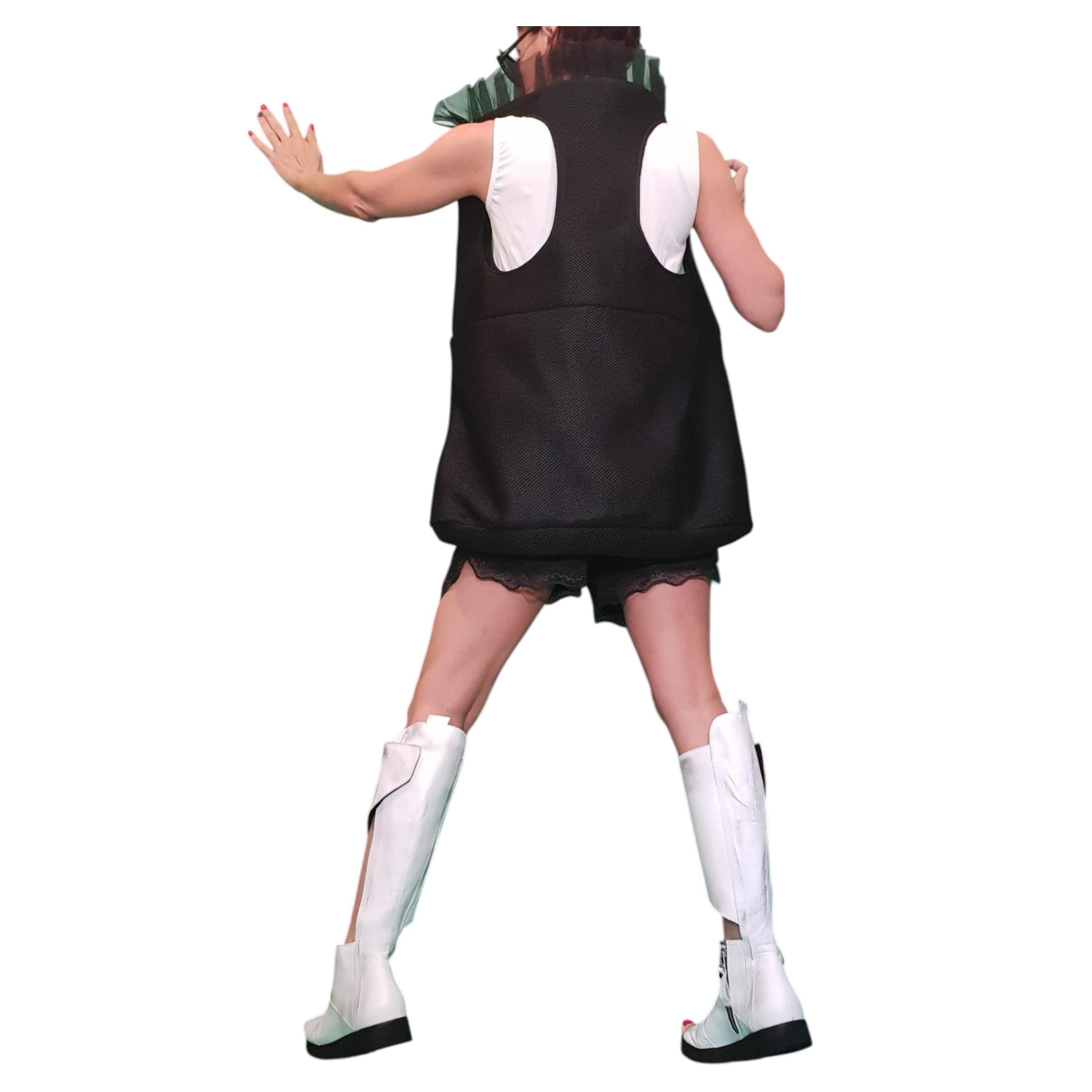 Extravagant  black backpack bag, Casual Rucksack,Everyday Shoulder Bag, Oversize Bag, Handmade Bag Backpack, Modern Bag, Avantgarde Backpack