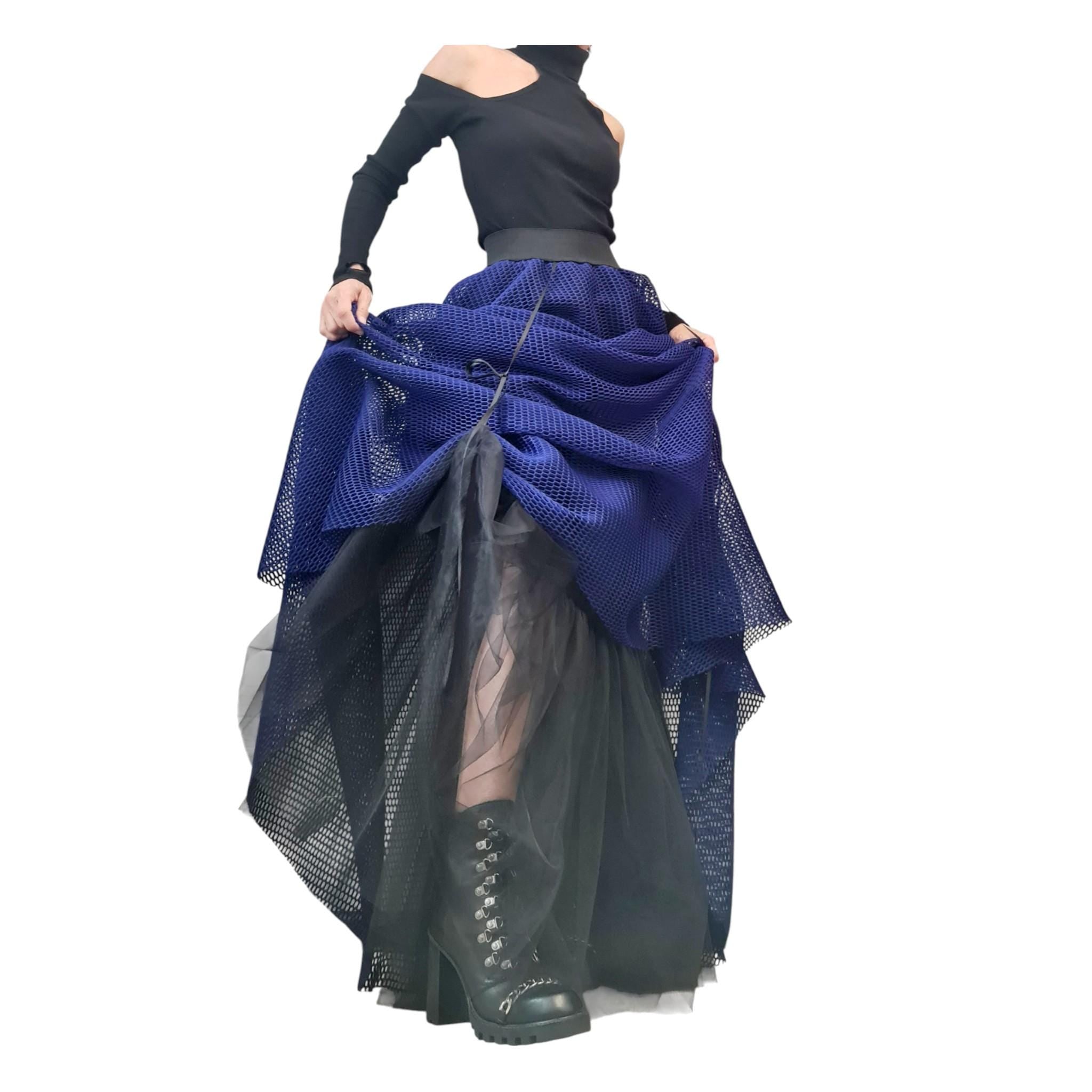 Long Short Skirt , Tulle Long Skirt, Bridal Skirt, Tutu Skirt, Ball Skirt, Cocktail Skirt, Gothic Skirt, Circle Skirt, Wedding  Skirt