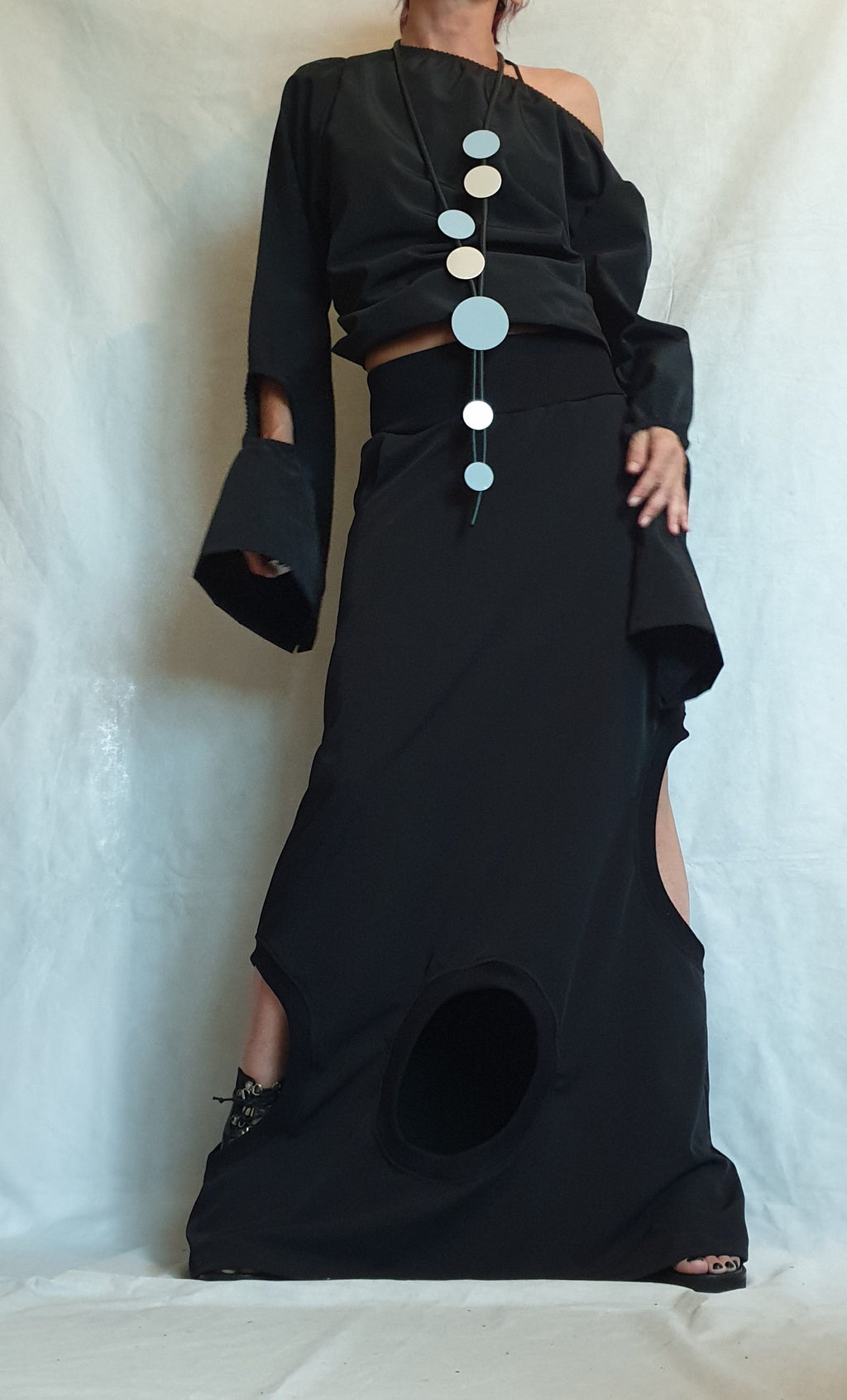 Ball Cocktail Skirt, Gothic Skirt, Asymmetric Skirt Dress, Black Maxi Skirt, Steampunk Skirt, High Skirt, Circle Skirt, Wedding Skirt