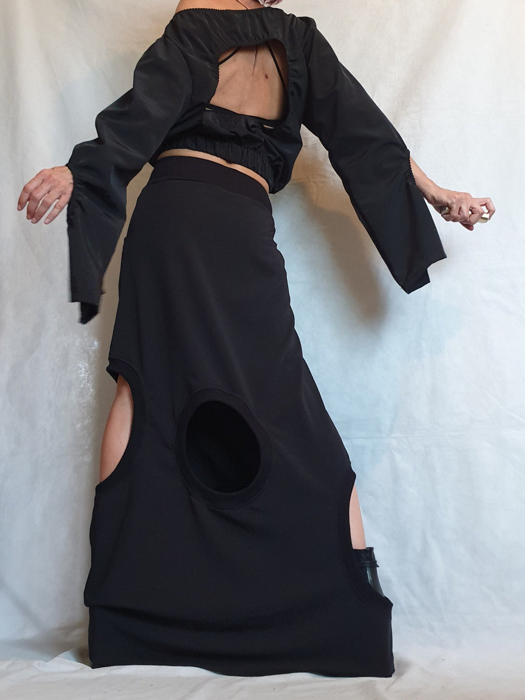 Ball Cocktail Skirt, Gothic Skirt, Asymmetric Skirt Dress, Black Maxi Skirt, Steampunk Skirt, High Skirt, Circle Skirt, Wedding Skirt