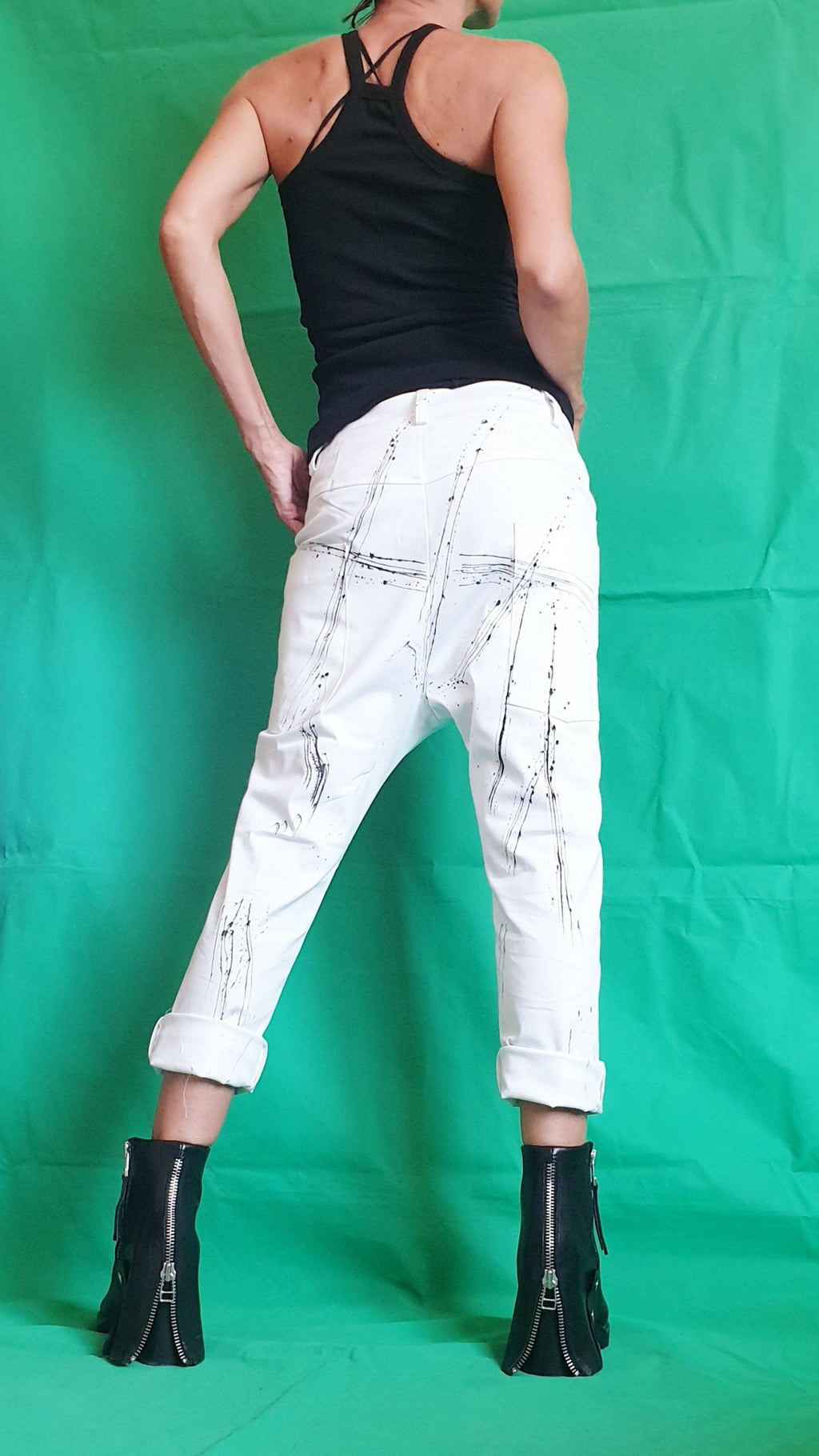 Extravagant Harem Pants, Designer Pants, Loose Pants, Women Pants, Baggy Pants, Long Maxi White Pants, Casual Harem Trousers