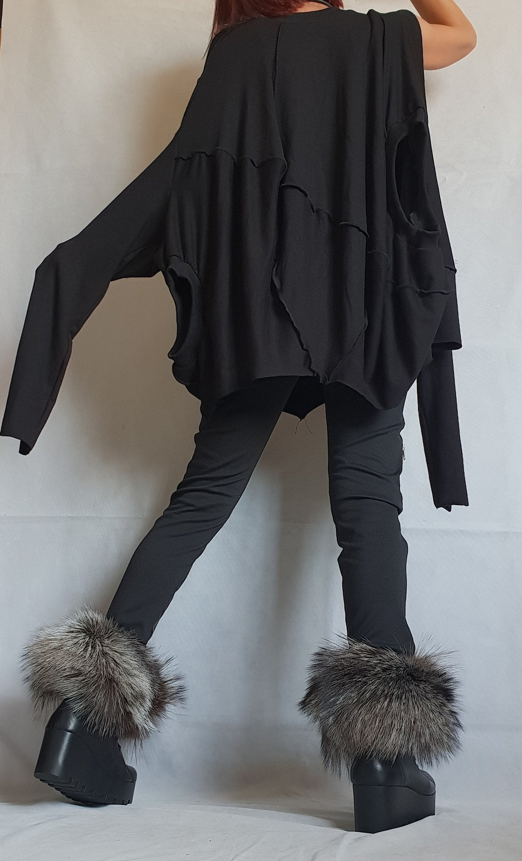 Cotton Tunic for Women, Asymmetrical Loose Fit Top, Handmade Boho Shirt, Oversized Summer Blouse, Natural Fabric, Artistic Clothing