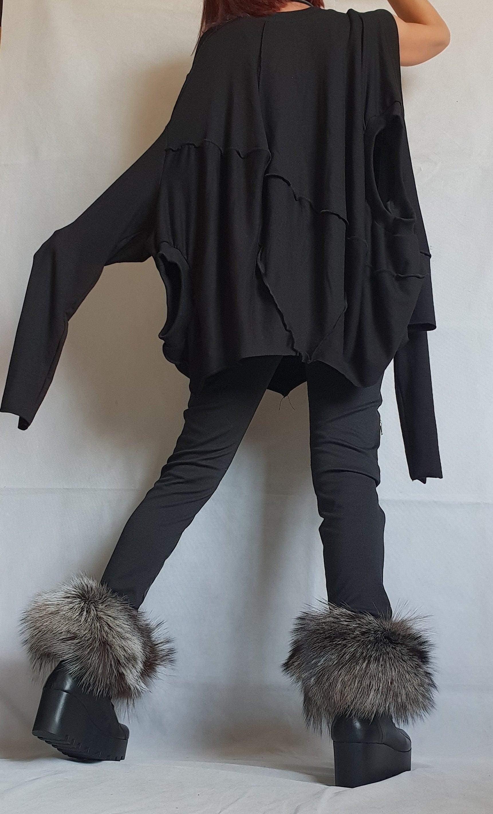 Cotton Tunic for Women, Asymmetrical Loose Fit Top, Handmade Boho Shirt, Oversized Summer Blouse, Natural Fabric, Artistic Clothing