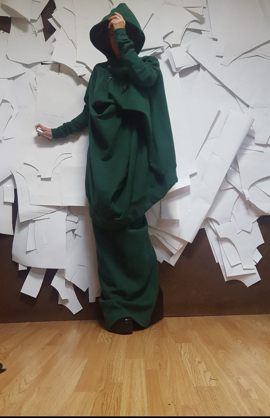 Loose Sweatshirt with a Sencil Skirt, Set, Gothic Women Costume, Women Skirt Suit, Plus Size Clothing, Women Casual Outfit