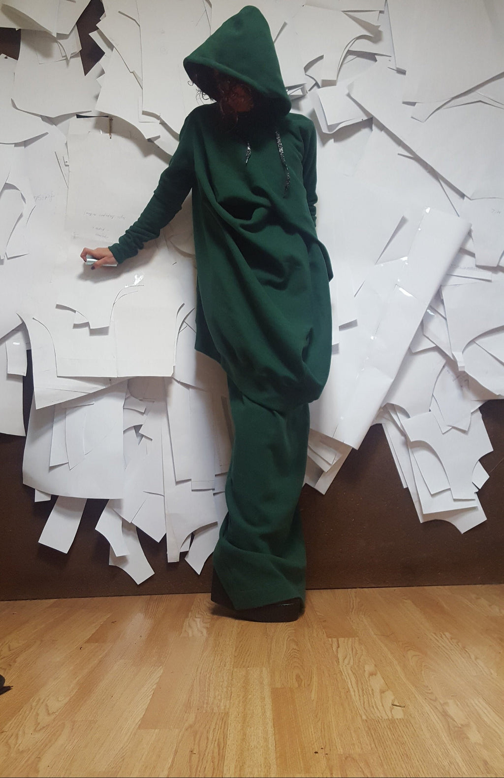 Loose Sweatshirt with a Sencil Skirt, Set, Gothic Women Costume, Women Skirt Suit, Plus Size Clothing, Women Casual Outfit