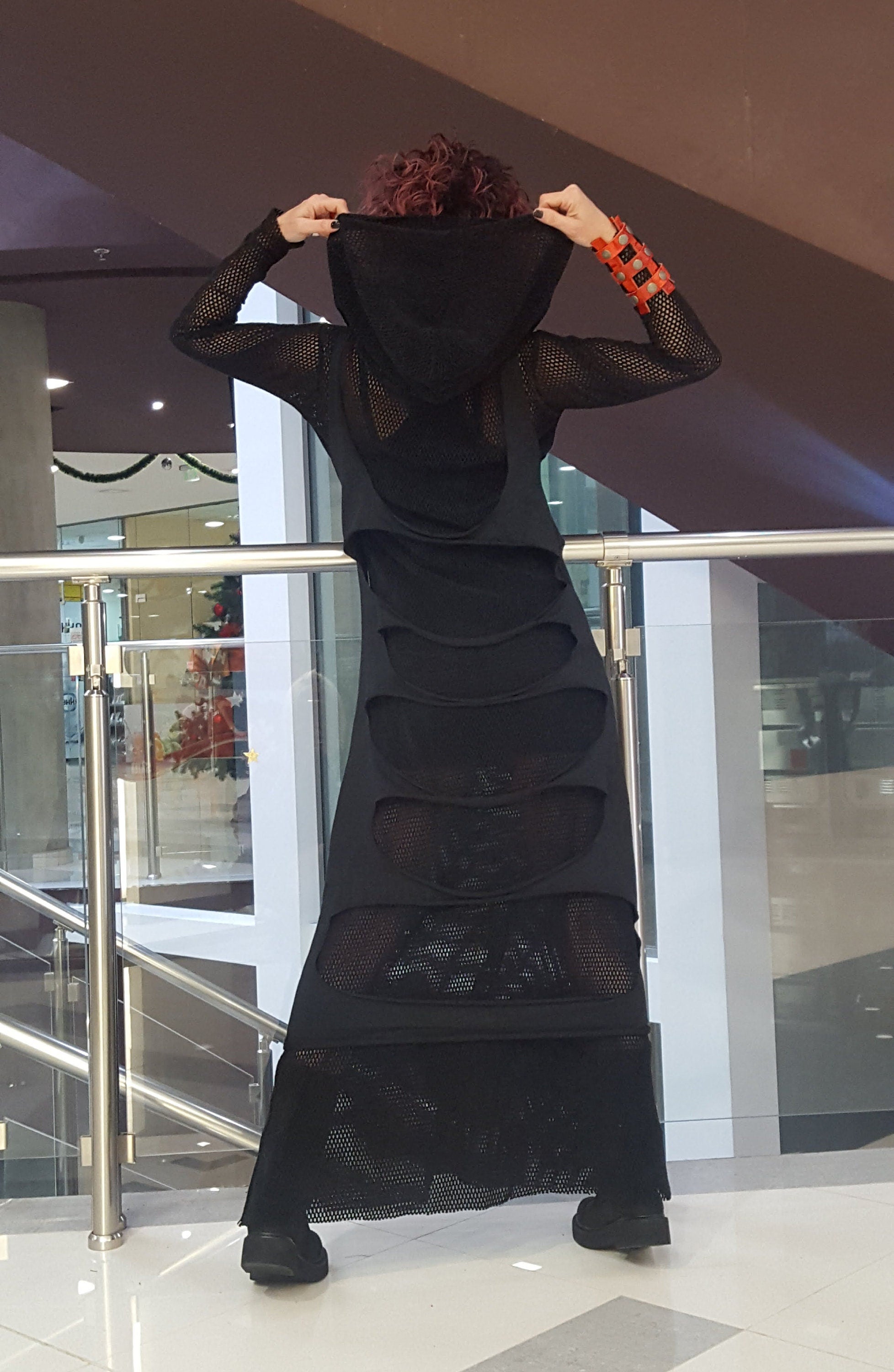 Gothic Women Dress Set, Three Piece Set, Short Long Dress Tunic Set, Gothic Women Costume, Plus Size Set, Women Black Outfit,Steampunk style