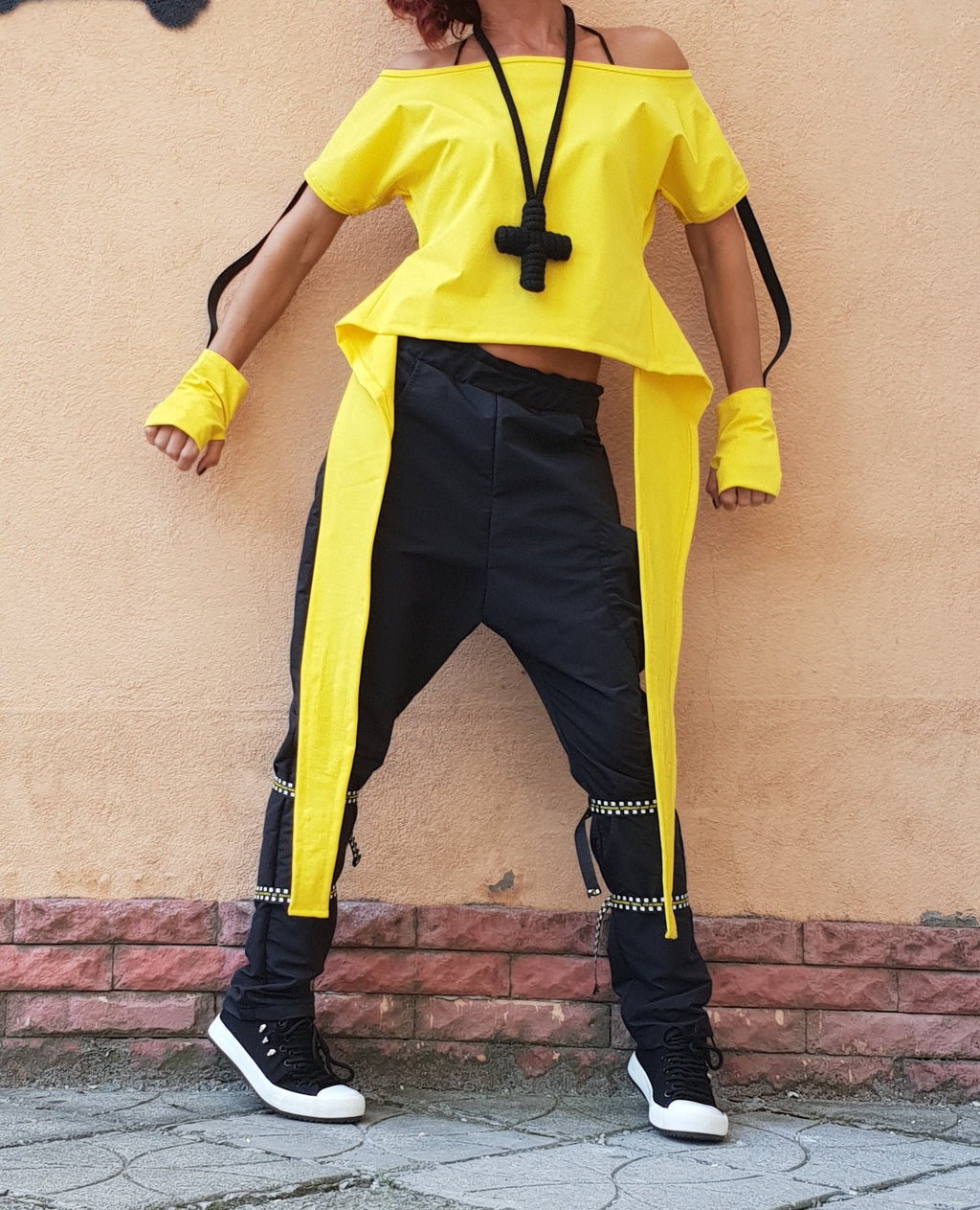 Asymmetrical tunic/Avant Garde Tunic/Loose Tunic/Deconstructed Top/ Gothic tunic/ Steampunk Tunic/Oversize Tunic/Casual Long Sleeve Top