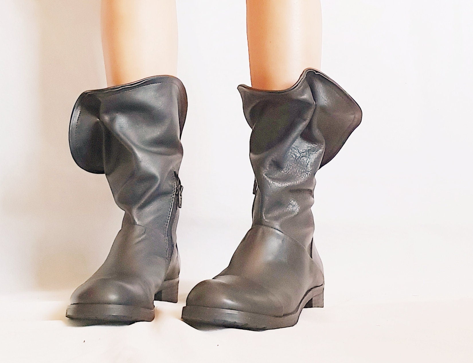 Extravagant Shoes, Leather Booties, Women Ankle Boots, Black Shoes, Leather Shoes, Gothic Shoes, No Tie Shoes, Comfortable Shoes, Steampunk