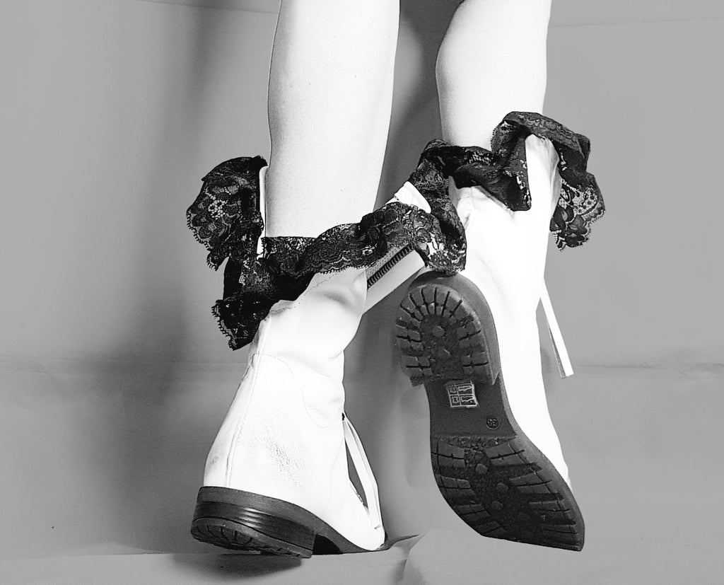 White Ankle Boots, Leather Shoes, Lace Shoes, Winter Wedding Shoes, Gothic Shoes, Extravagant Shoes, Winter Booties, Comfortable Shoes