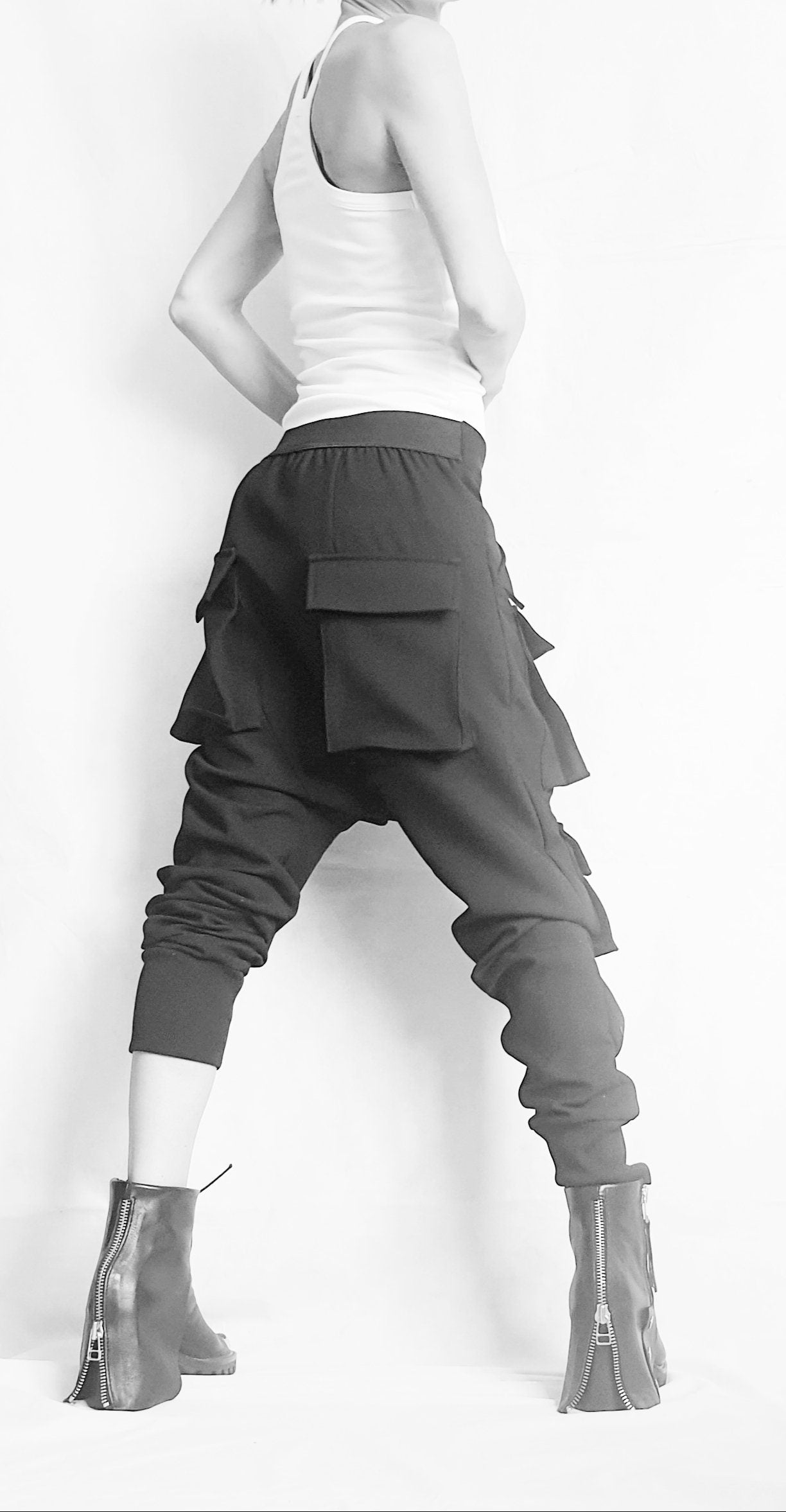 Extravagant Pants/ Casual Pants/ Urban Pants / Loose Pants/ Punk Pants/ Gothic Pants/ Steampunk Pants/ Wide Leg Pants