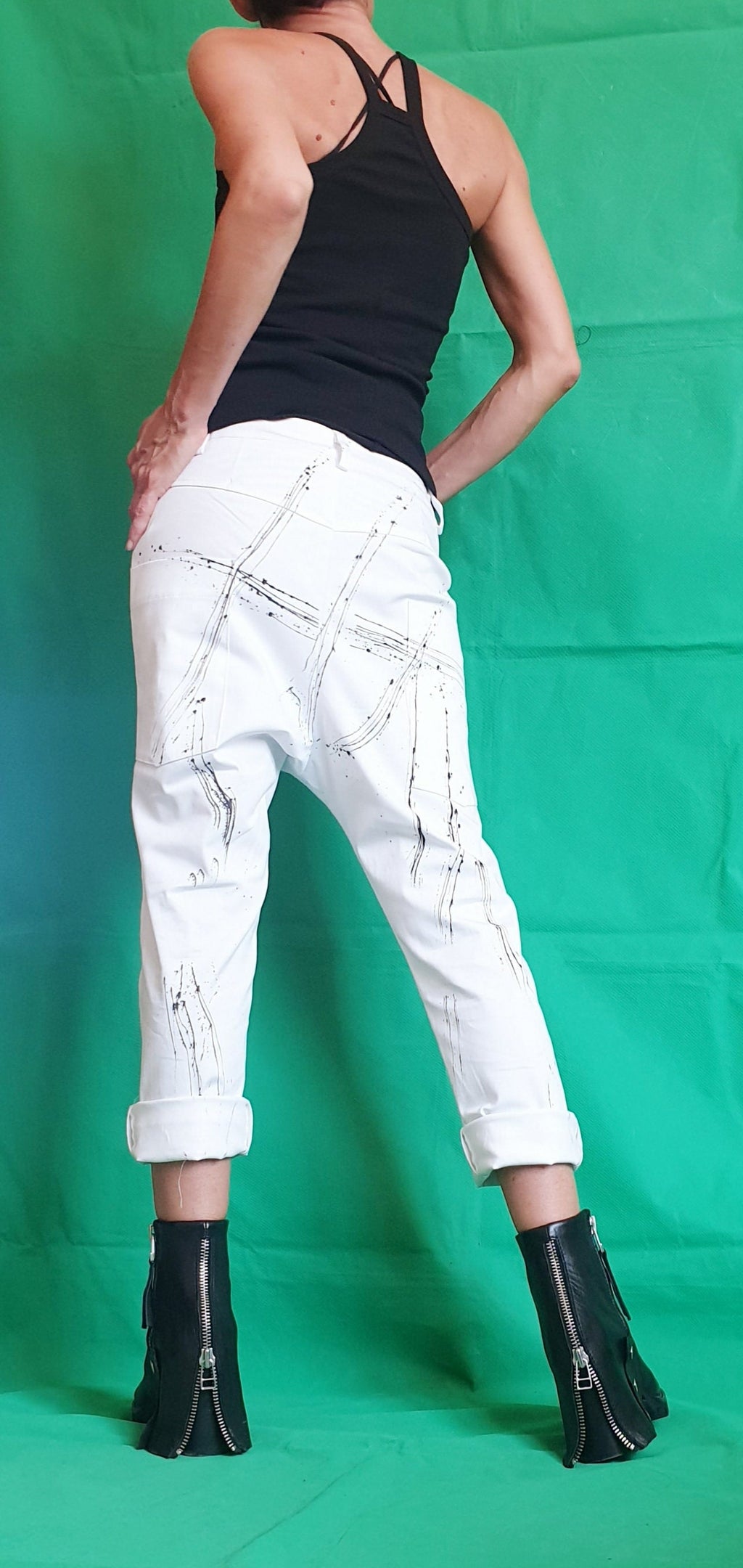 Extravagant Harem Pants, Designer Pants, Loose Pants, Women Pants, Baggy Pants, Long Maxi White Pants, Casual Harem Trousers