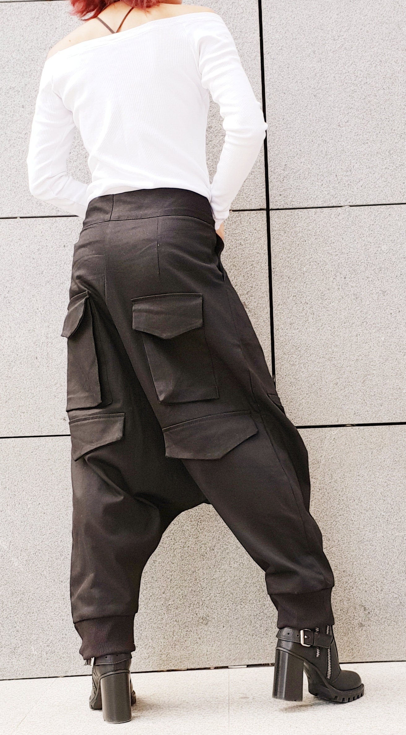 Avant Garde Pants /Harem Pants Women /Drop Crotch Pants/ Baggy Pants/ Extravagant Pants/ Casual Pants/ Urban Pants