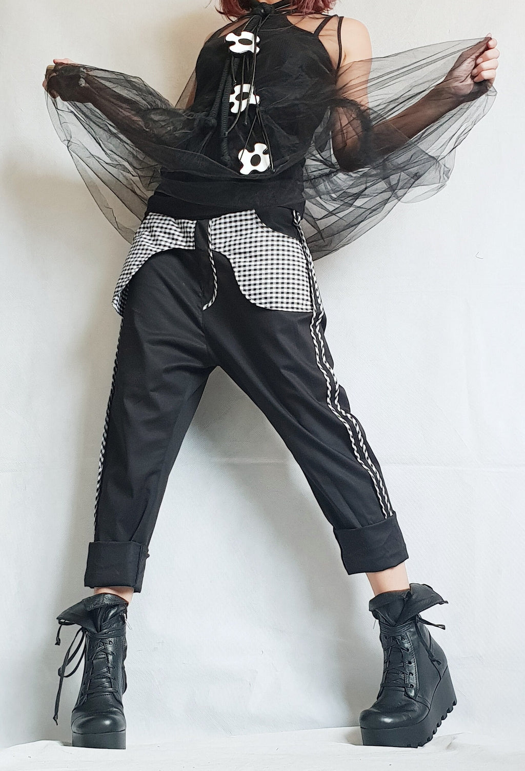 Casual Denim Harem Pants/Extravagant Pants/Boho Pants/Baggy Pants/Unisex Denim/Women Denim Harem