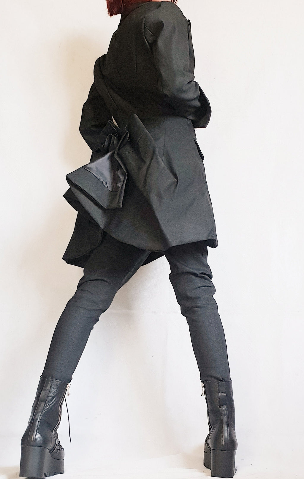 Asymmetrical Black Blazer, Avant Garde Women Blazer, Gothic Jacket, Black Jacket, Steampunk Jacket, Slim Jacket,Tailored Blazer,Party Jacket