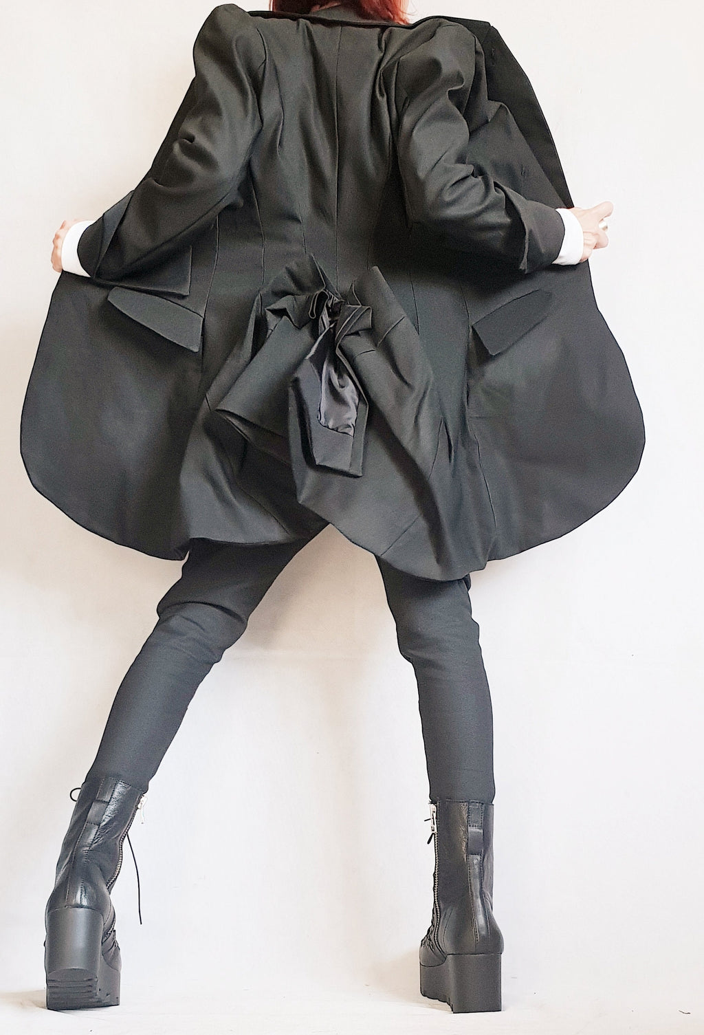 Asymmetrical Black Blazer, Avant Garde Women Blazer, Gothic Jacket, Black Jacket, Steampunk Jacket, Slim Jacket,Tailored Blazer,Party Jacket