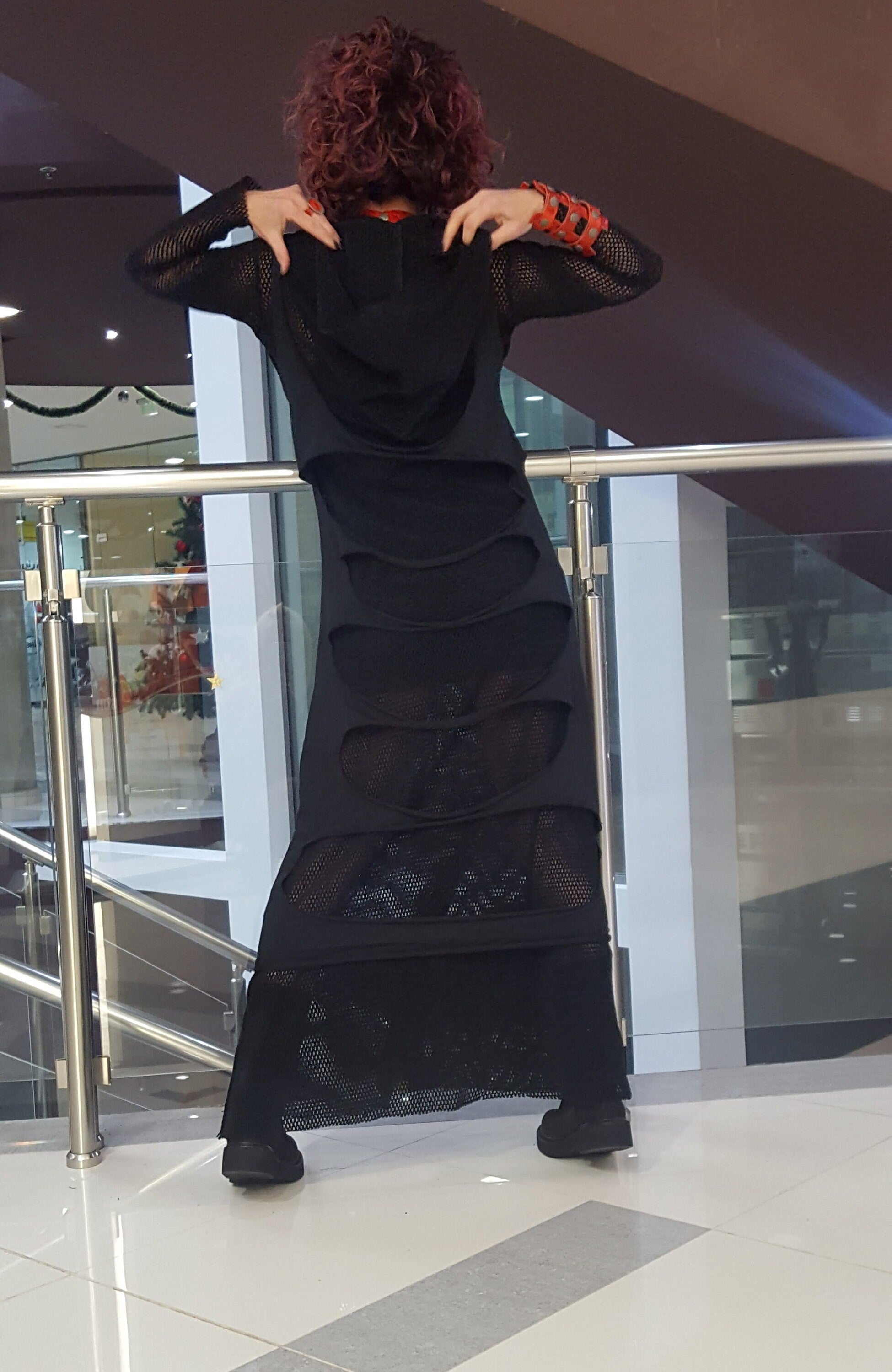 Gothic Women Dress Set, Three Piece Set, Short Long Dress Tunic Set, Gothic Women Costume, Plus Size Set, Women Black Outfit,Steampunk style