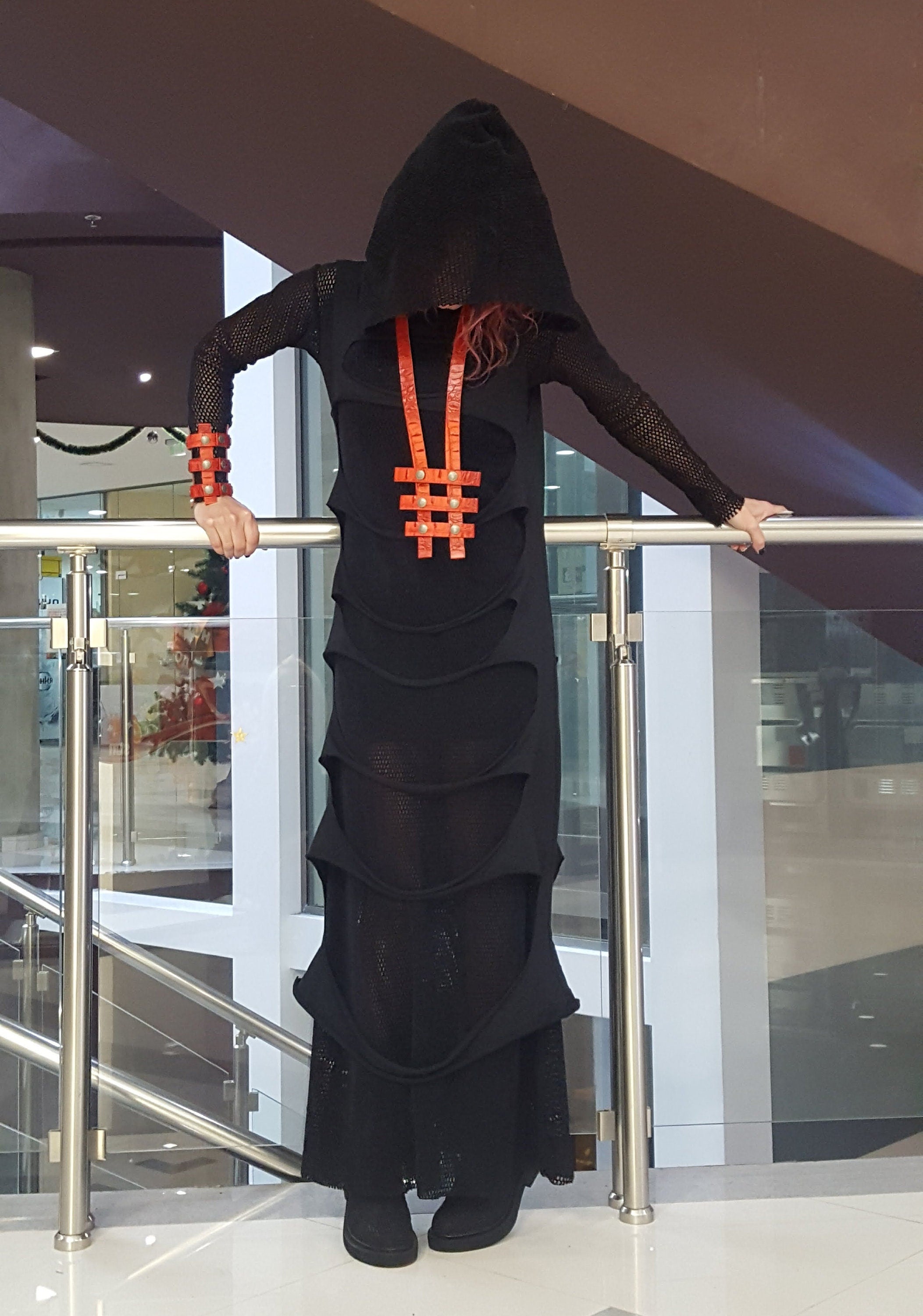 Gothic Women Dress Set, Three Piece Set, Short Long Dress Tunic Set, Gothic Women Costume, Plus Size Set, Women Black Outfit,Steampunk style