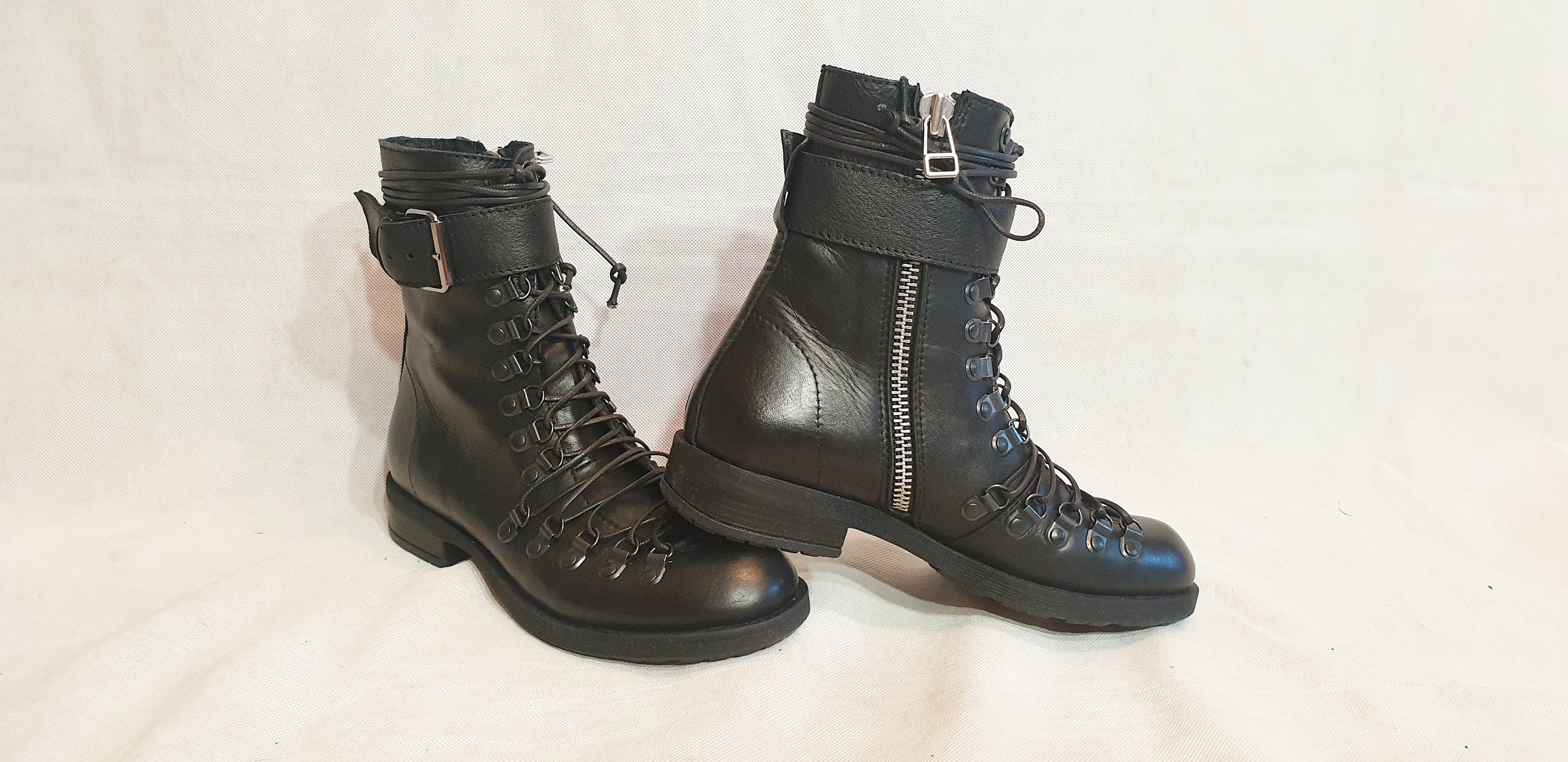 Leather Shoes, Women Ankle Boots, Steampunk Shoes, Gothic Booties, Women Shoes, Winter Ankle Boots, Leather Boots, Steampunk Booties