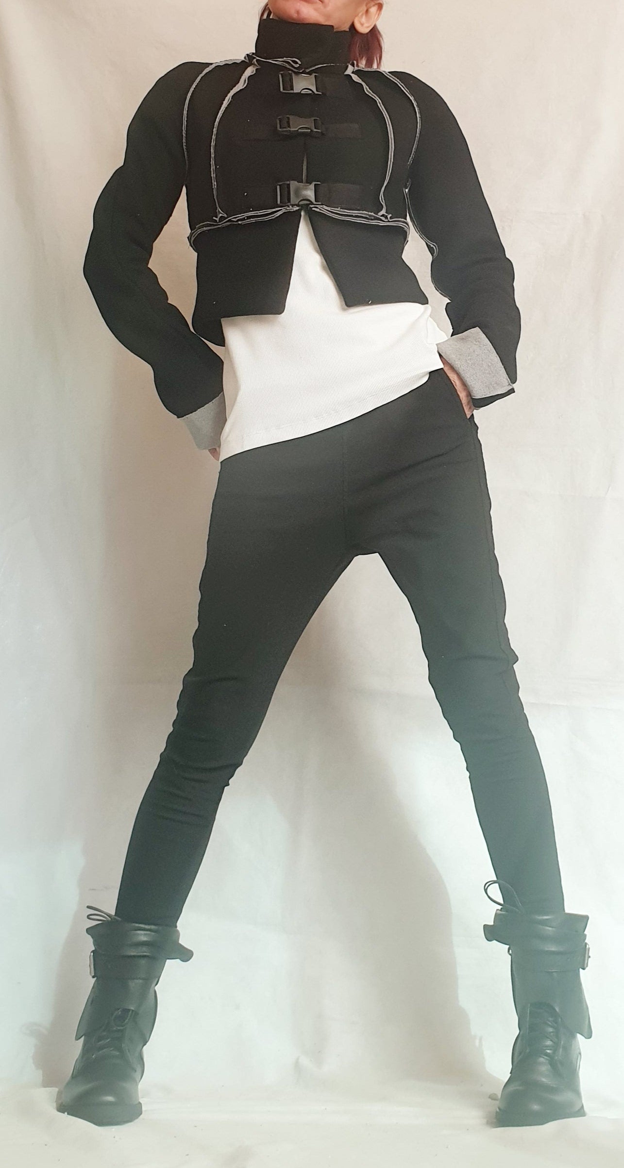 Black Coat, Extravagant Coat, Wool Coat, Winter Coat, Plus Size Clothing, Crop Coat, Short Coat, Plus Size Coat, Oversize Coat, Gothic Coat