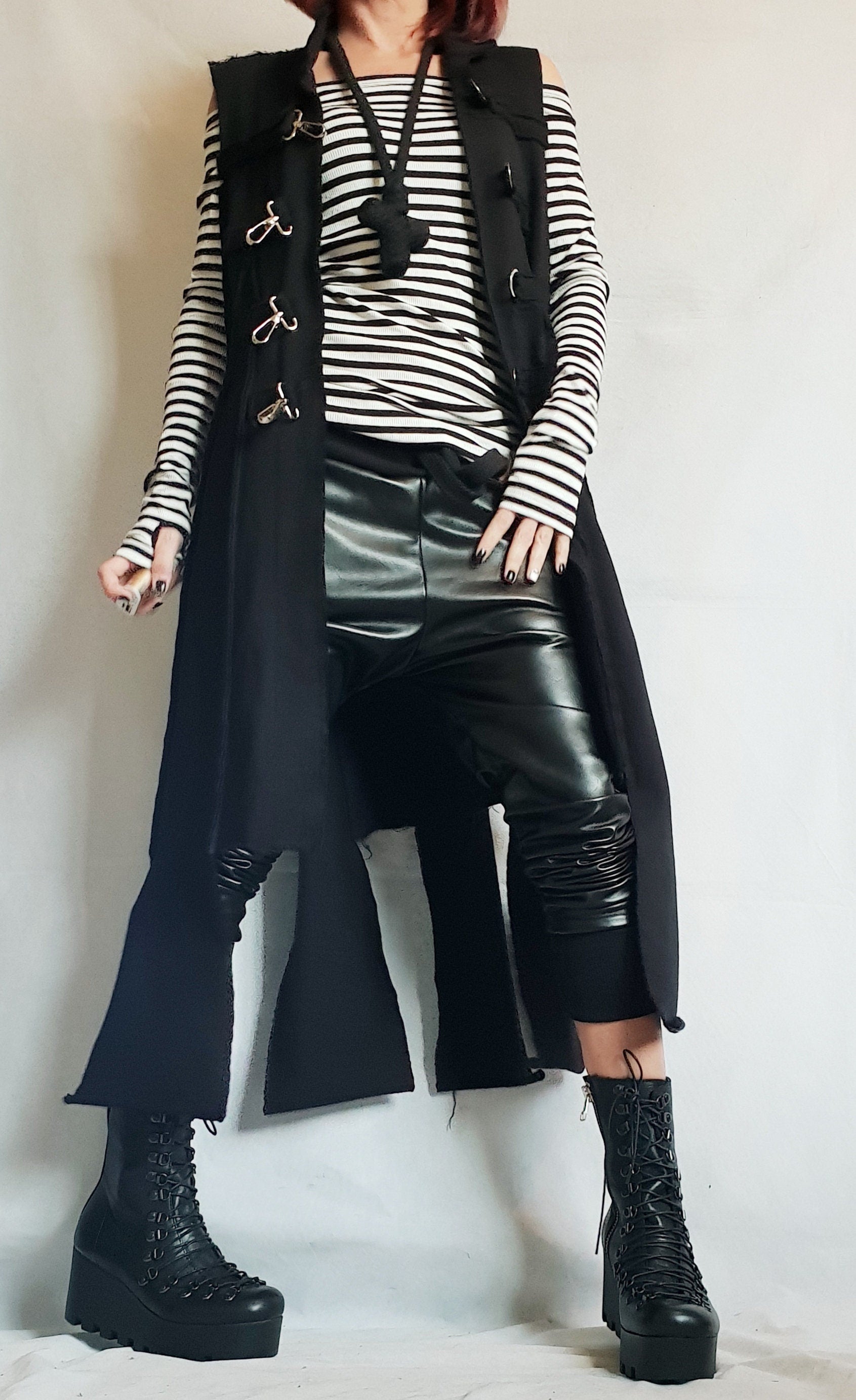 New collection Pink Vest, Asymmetric Vest, Sleeveless Vest, Long Vest, Extravagant Vest, Maxi Vest