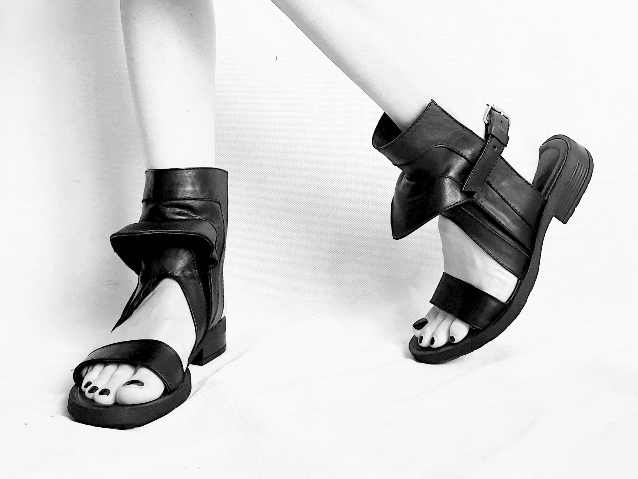 Gladiator Sandals, Strappy Shoes, Grunge Shoes, Steampunk Shoes, Gothic Sandals, Extravagant Shoes, Comfortable Sandals, Handmade Shoes