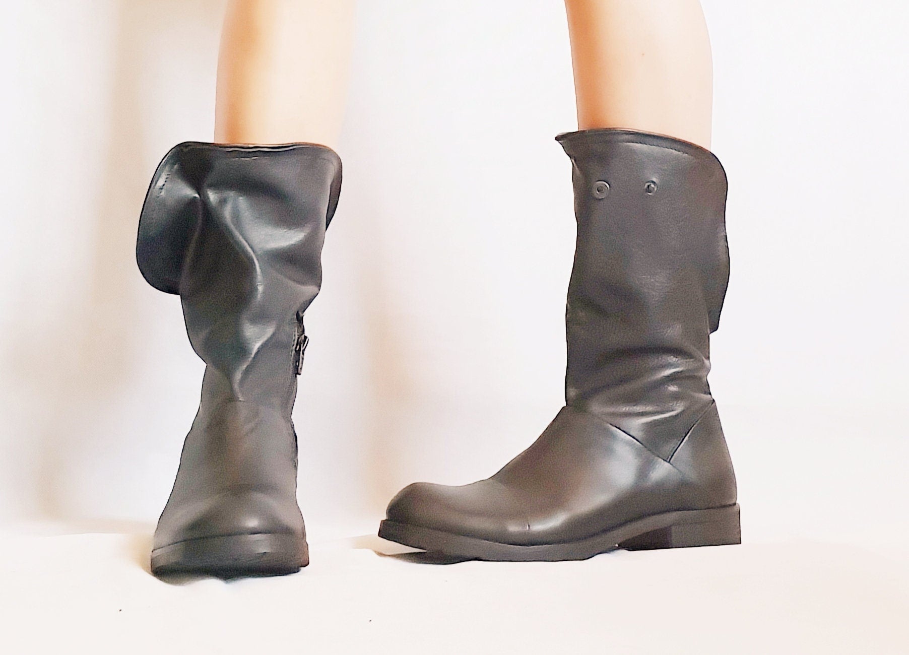 Extravagant Shoes, Leather Booties, Women Ankle Boots, Black Shoes, Leather Shoes, Gothic Shoes, No Tie Shoes, Comfortable Shoes, Steampunk