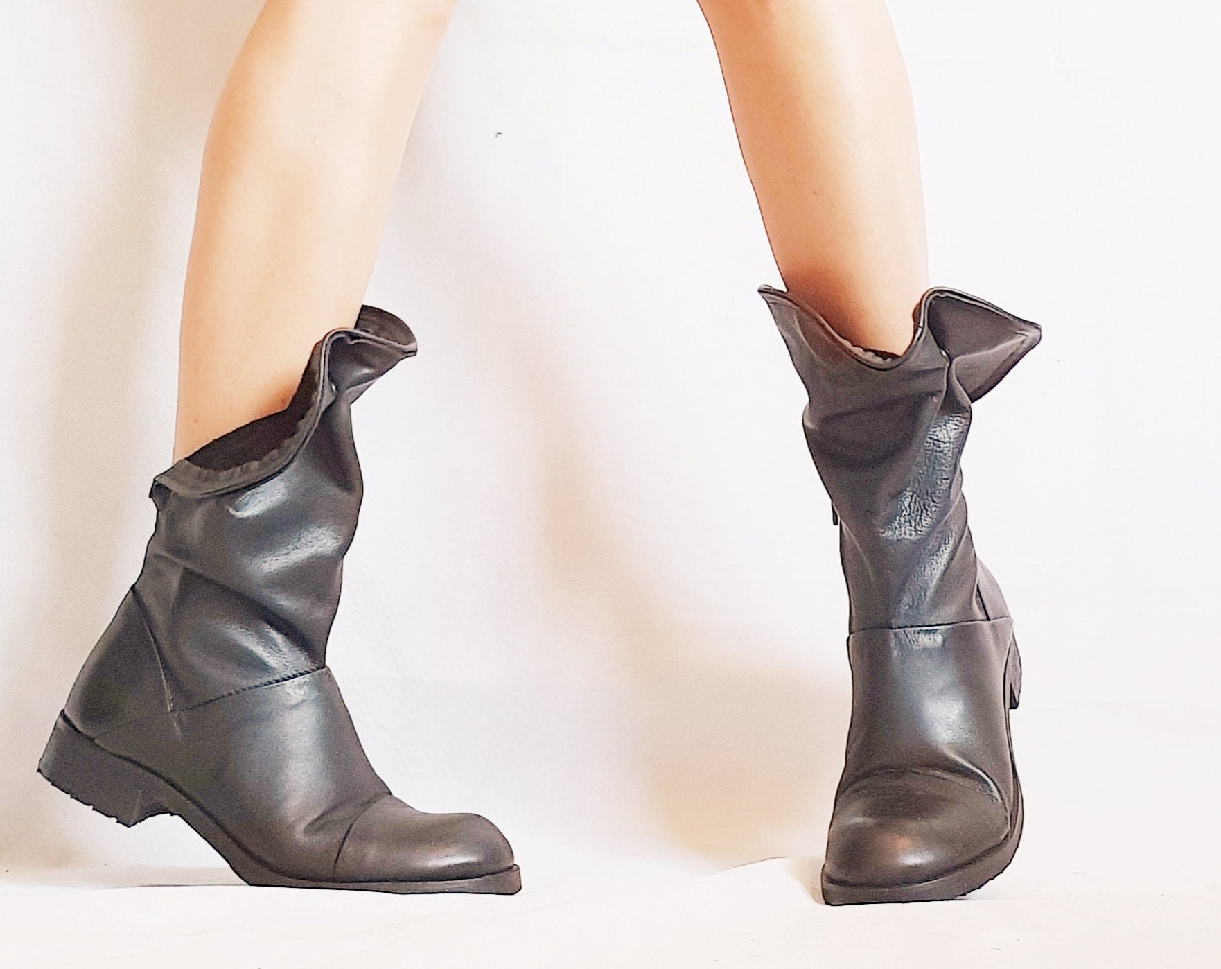 Extravagant Shoes, Leather Booties, Women Ankle Boots, Black Shoes, Leather Shoes, Gothic Shoes, No Tie Shoes, Comfortable Shoes, Steampunk