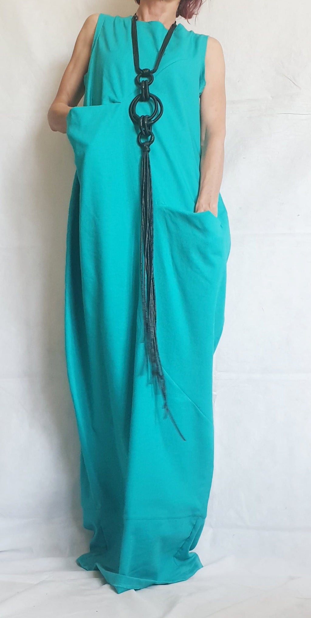 Linen Extravagant Dress, Maxi Dress, Plus Size Clothing, Wedding Dress, Avant Garde Dress, Coctail Dress, Drape Dress, Loose Dress