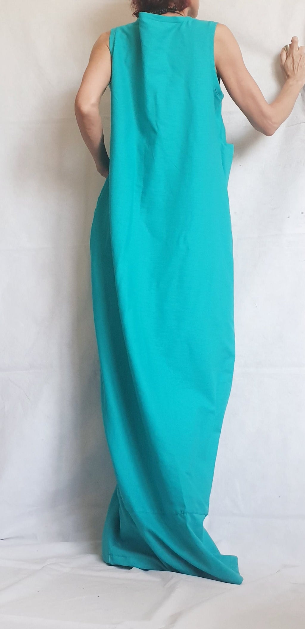 Linen Extravagant Dress, Maxi Dress, Plus Size Clothing, Wedding Dress, Avant Garde Dress, Coctail Dress, Drape Dress, Loose Dress