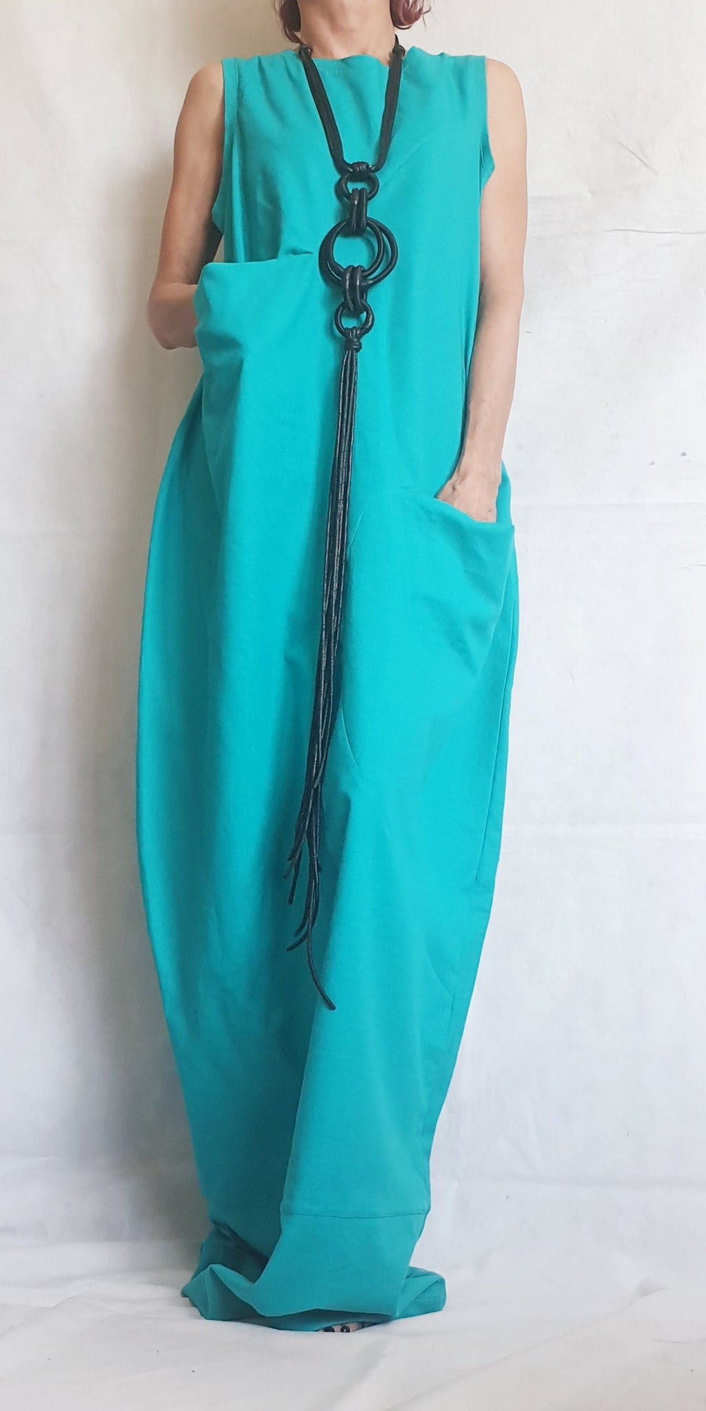 Linen Extravagant Dress, Maxi Dress, Plus Size Clothing, Wedding Dress, Avant Garde Dress, Coctail Dress, Drape Dress, Loose Dress