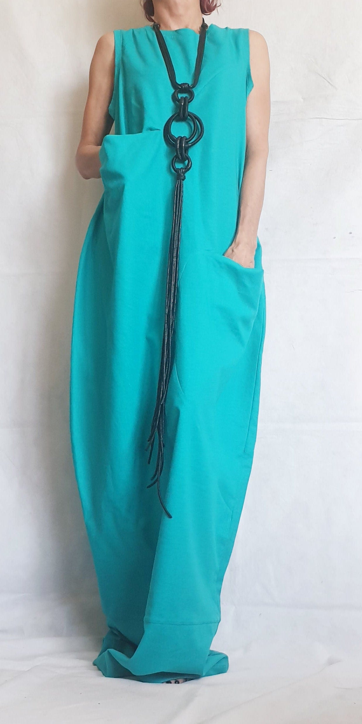 Linen Extravagant Dress, Maxi Dress, Plus Size Clothing, Wedding Dress, Avant Garde Dress, Coctail Dress, Drape Dress, Loose Dress